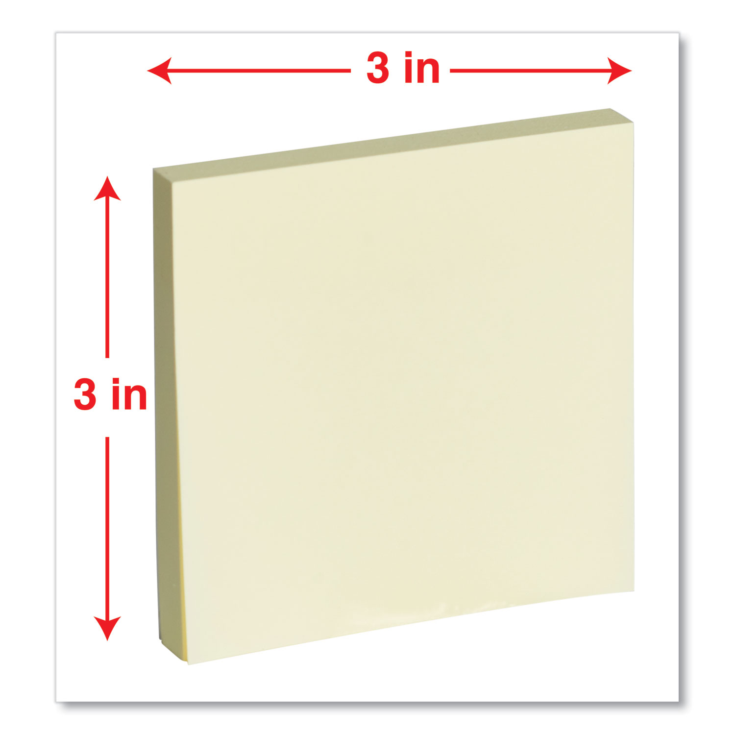 Universal® Standard Self-Stick Notes, 3 x 3, Yellow, 100-Sheet, 12/Pack