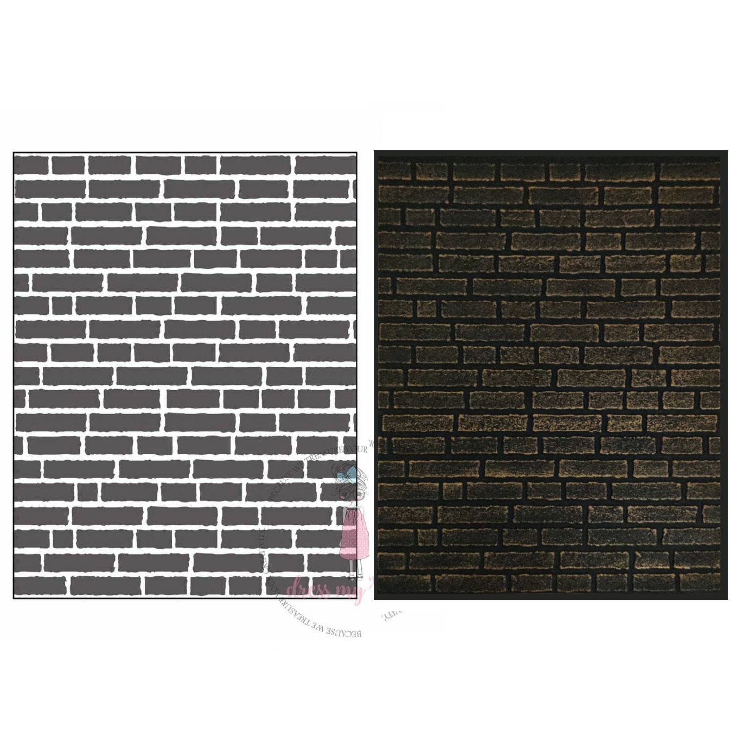 Dress My Craft Embossing Folder 4.25