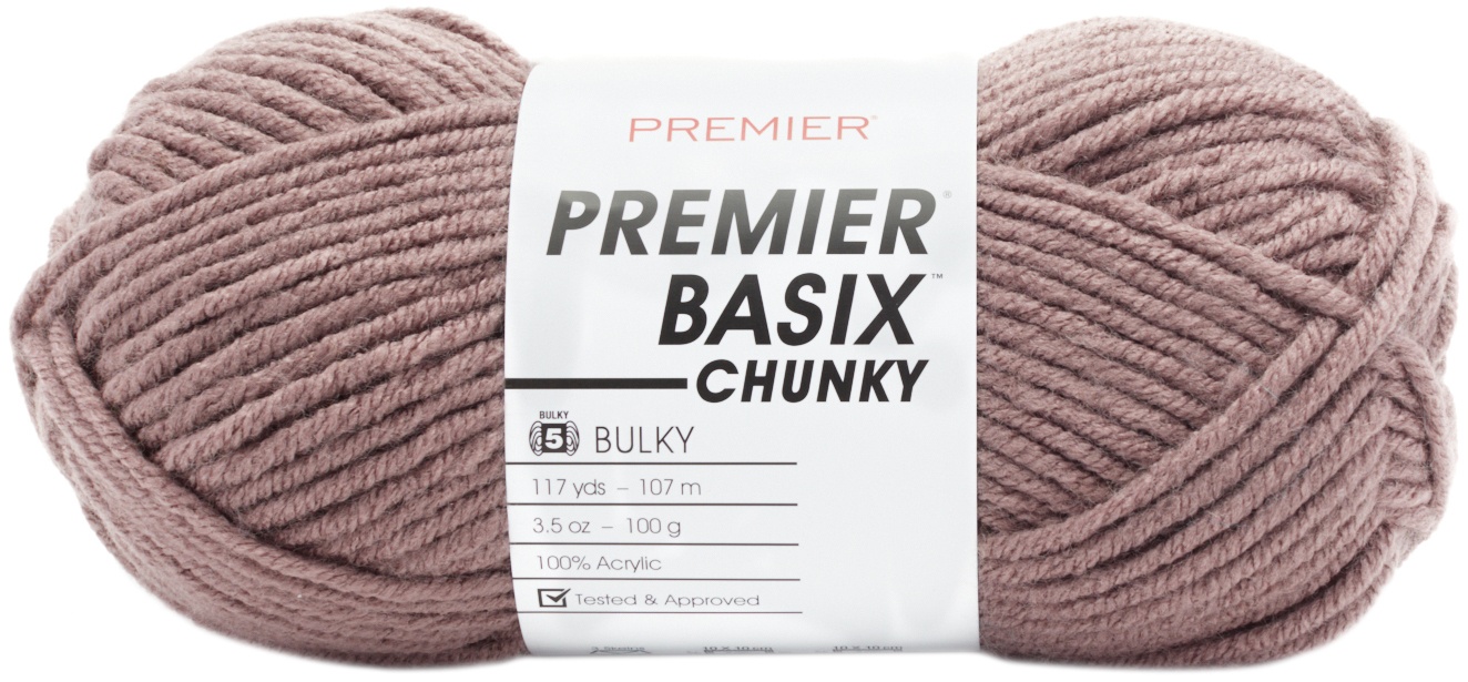 Premier Yarns Basix Chunky Yarn-Mauve