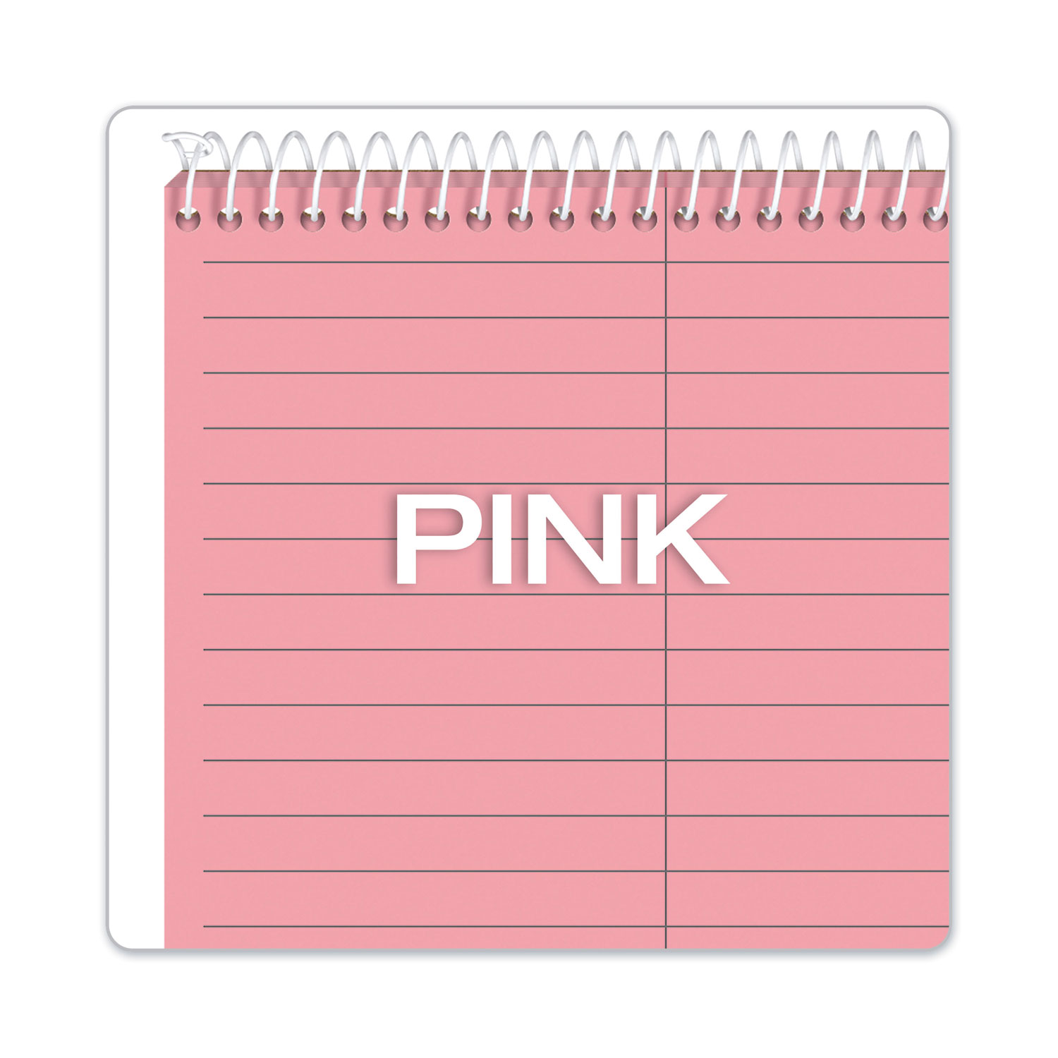 TOPS Prism Steno Books, Gregg, 6 x 9, Pink, 80 Sheets, 4 Pads/Pack
