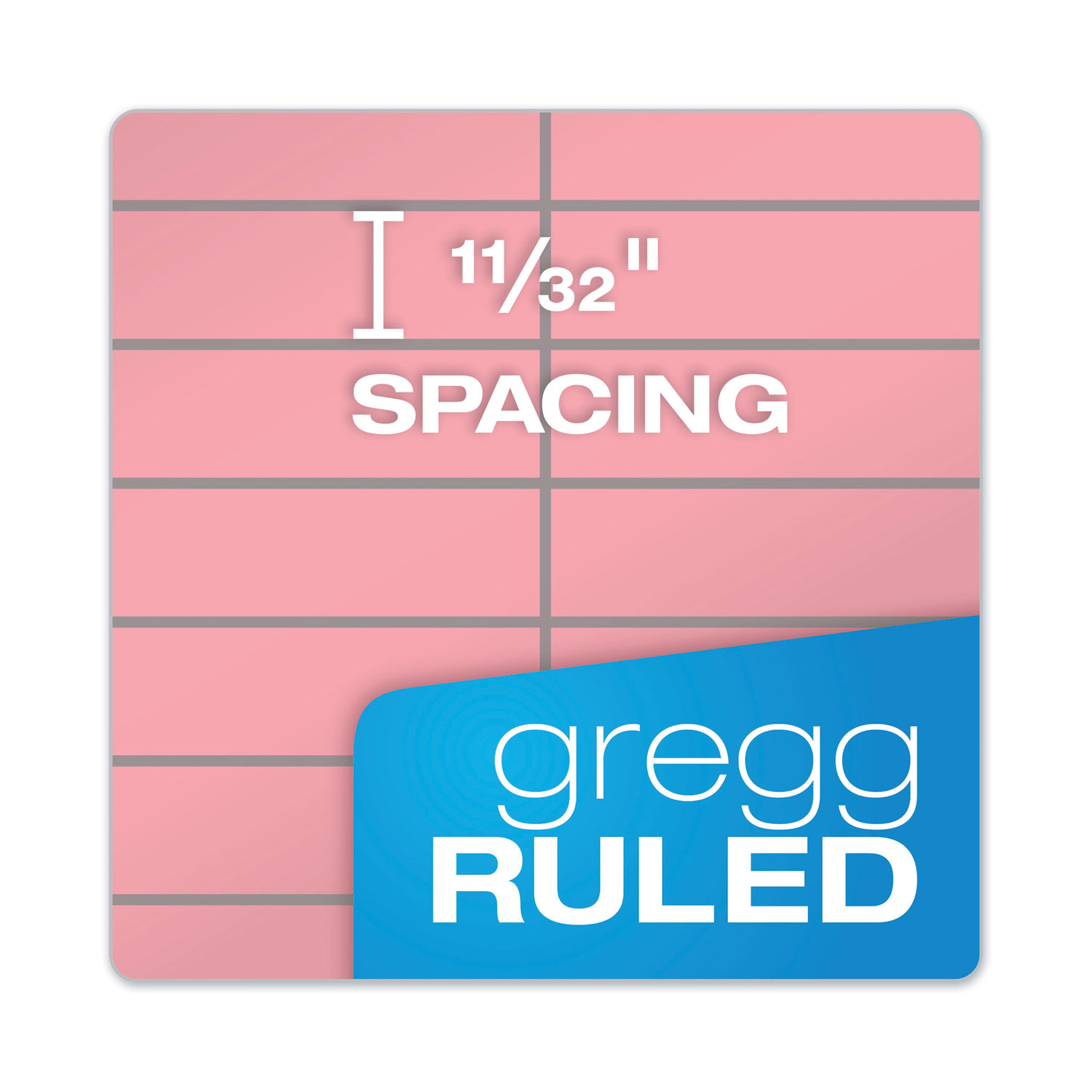 TOPS Prism Steno Books, Gregg, 6 x 9, Pink, 80 Sheets, 4 Pads/Pack