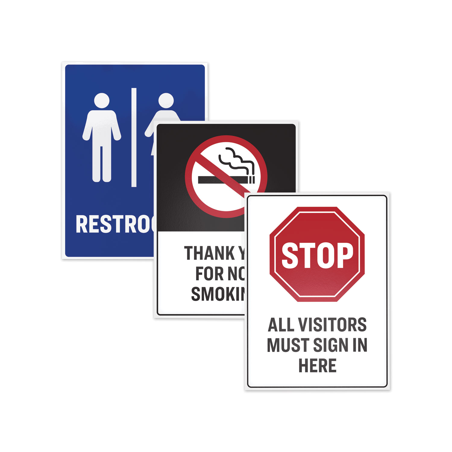 Avery® Surface Safe Sign Labels, 3 1/2 x 5, White, 60/Pk