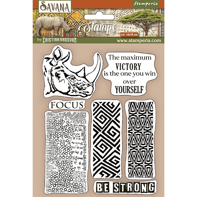 Stamperia Cling Rubber Stamp 5.5