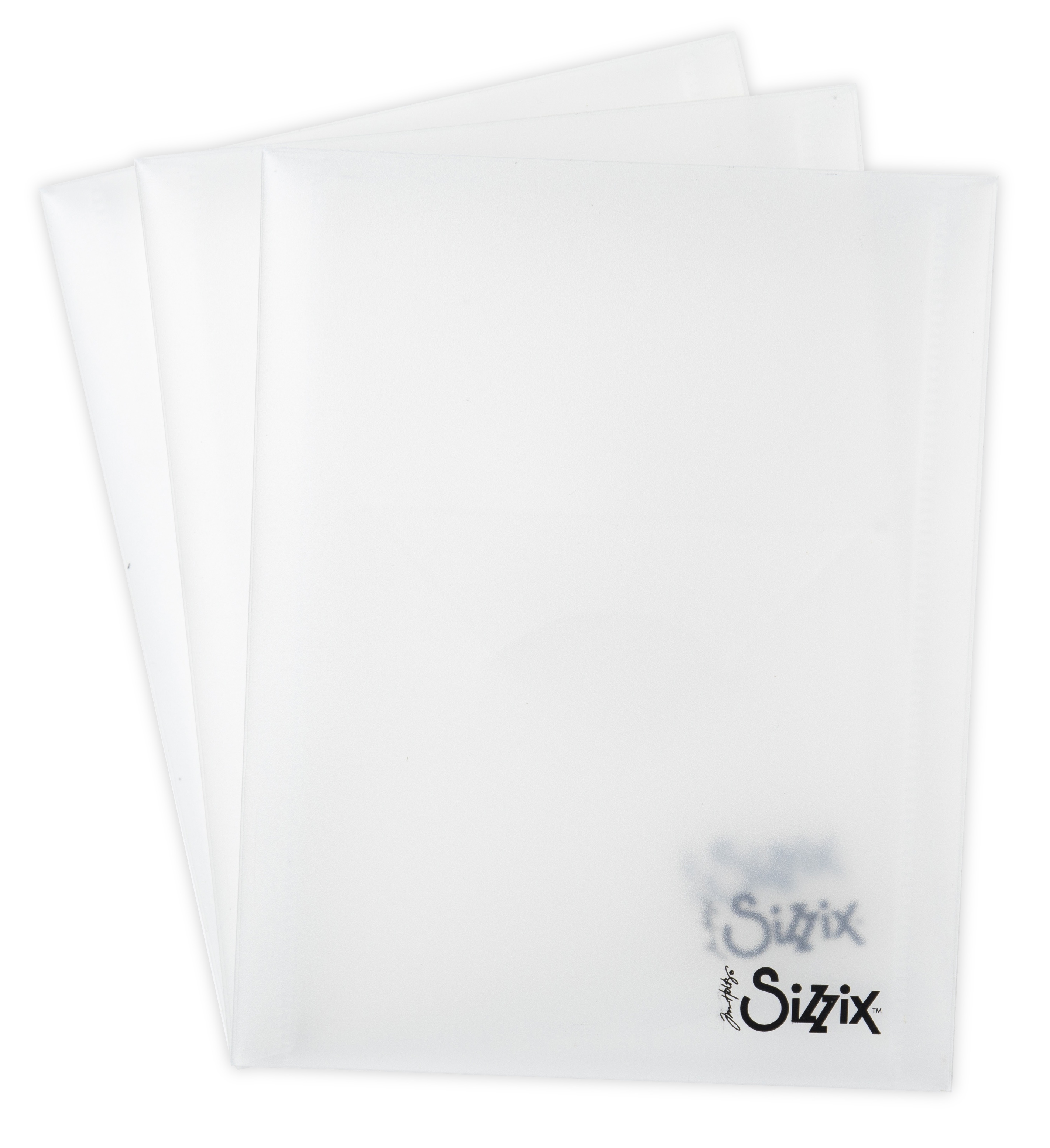 Sizzix Plastic Storage Envelopes 3/Pkg By Tim Holtz-For Embossing Folders