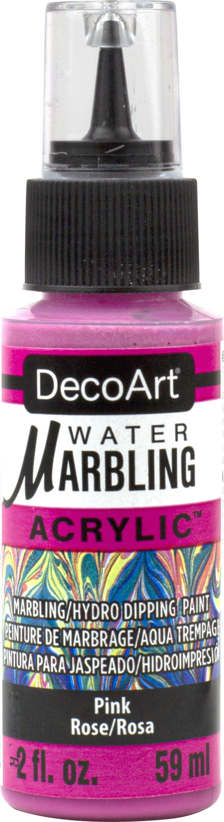 DecoArt Water Marbling Paint 2oz-Pink