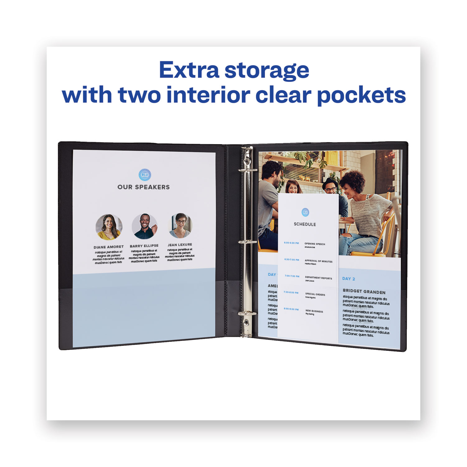 Avery® Framed View Heavy-Duty Binder w/Slant Rings, 11 x 8 1/2, 1/2