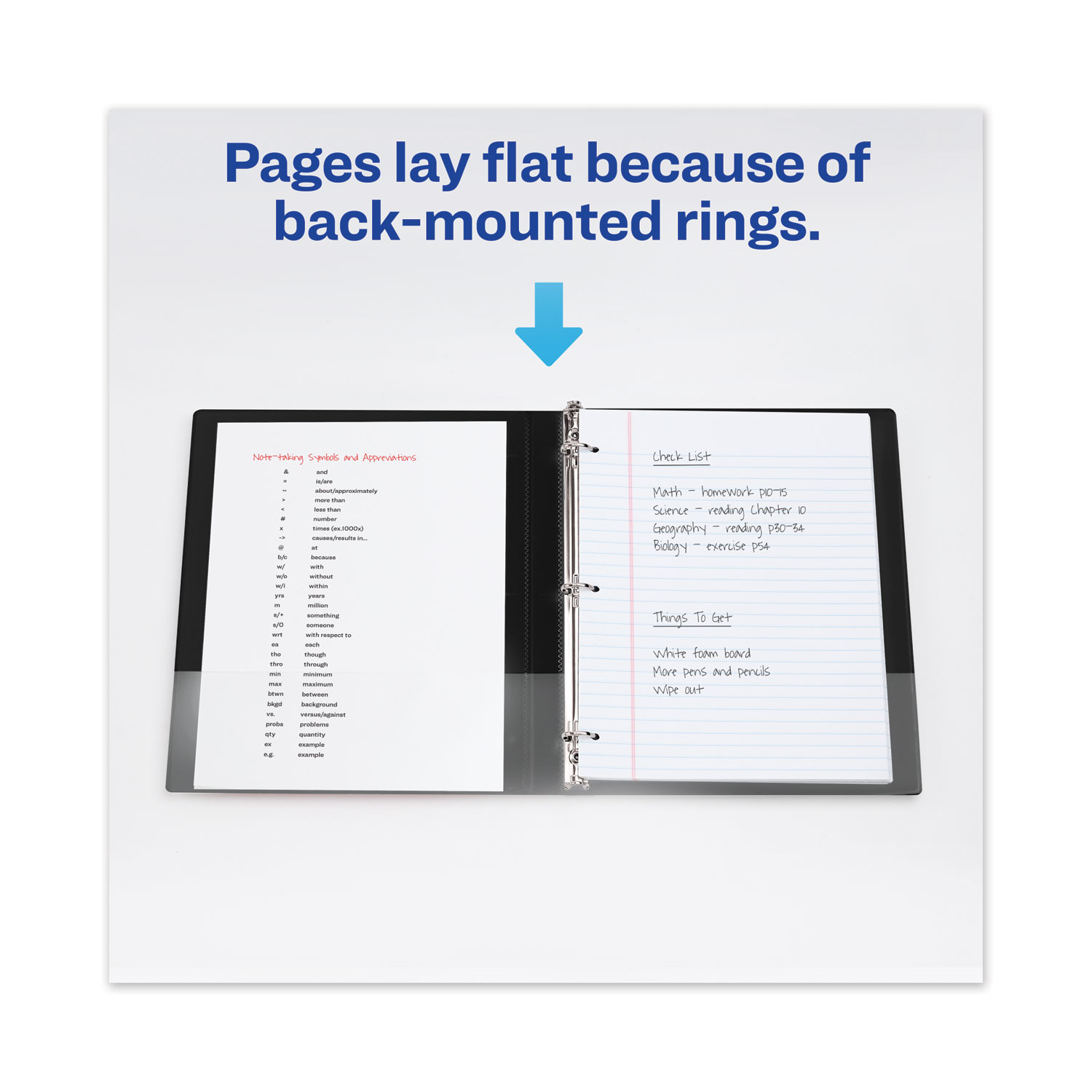 Avery® Framed View Heavy-Duty Binder w/Slant Rings, 11 x 8 1/2, 1/2
