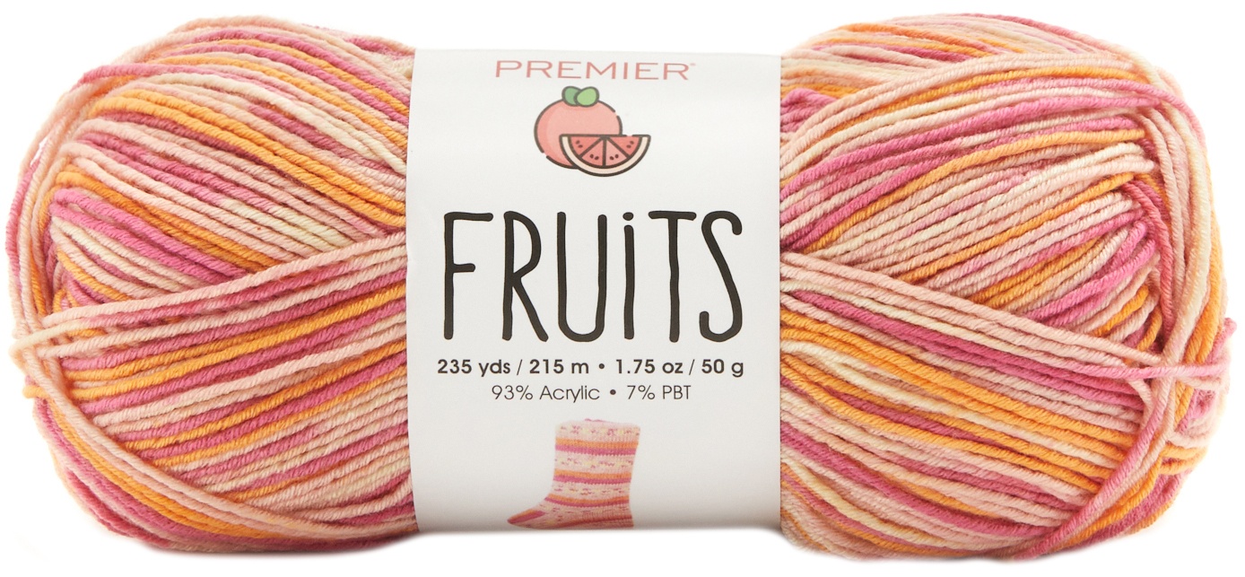 Premier Yarns Fruits Yarn-Pink Grapefruit