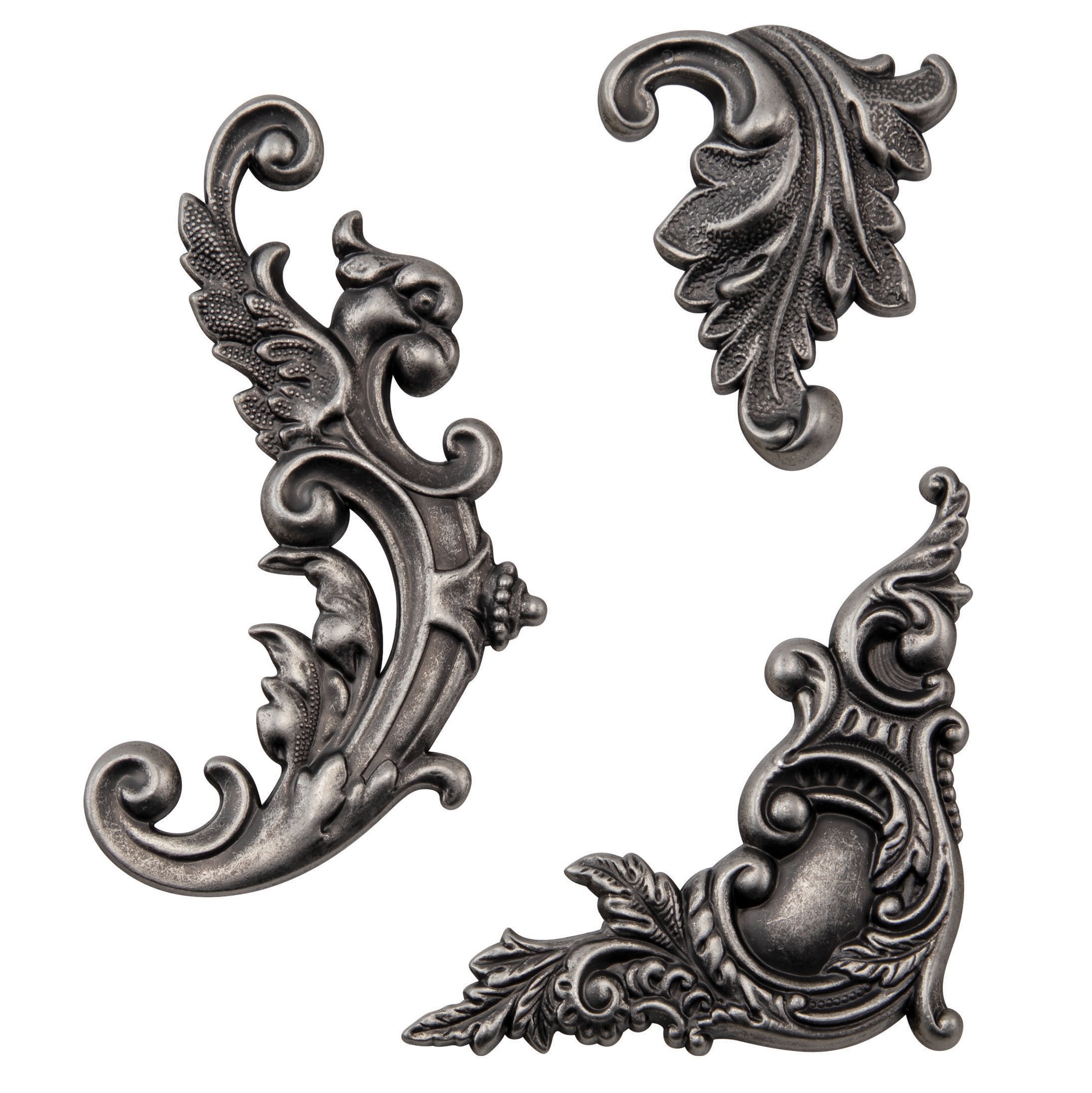 Idea-Ology Metal Adornments 3/Pkg-Flourish