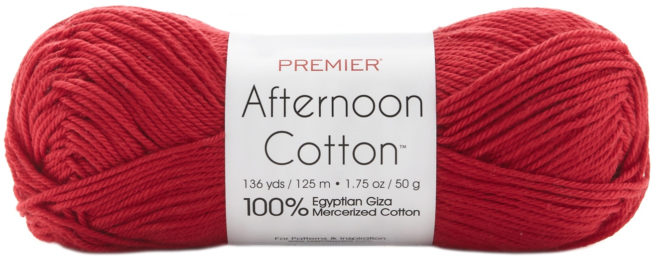 Premier Yarns Afternoon Cotton Yarn-Scarlet