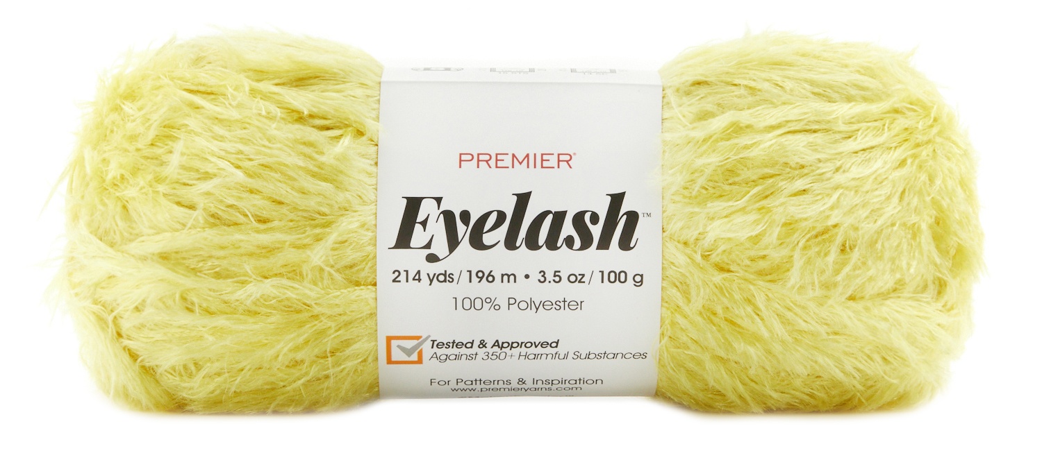 Premier Yarns Eyelash Yarn-Yellow