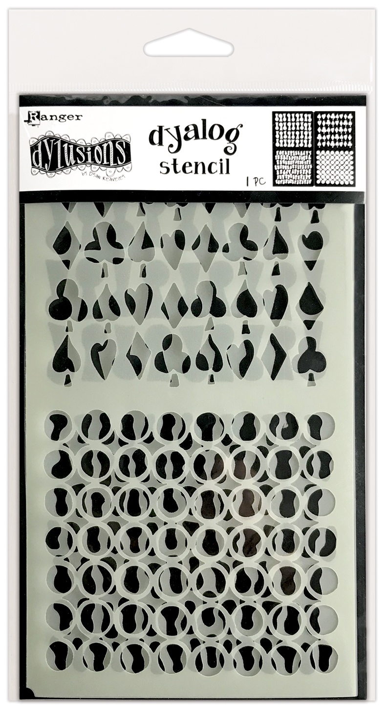 Dyan Reaveley's Dylusions Dyalog Stencil-Stencil It Again