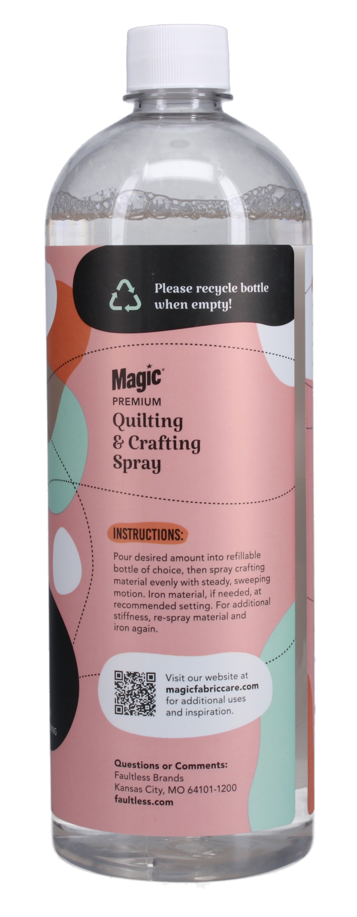 Faultless Magic Premium Quilting & Crafting Spray Refill-32oz