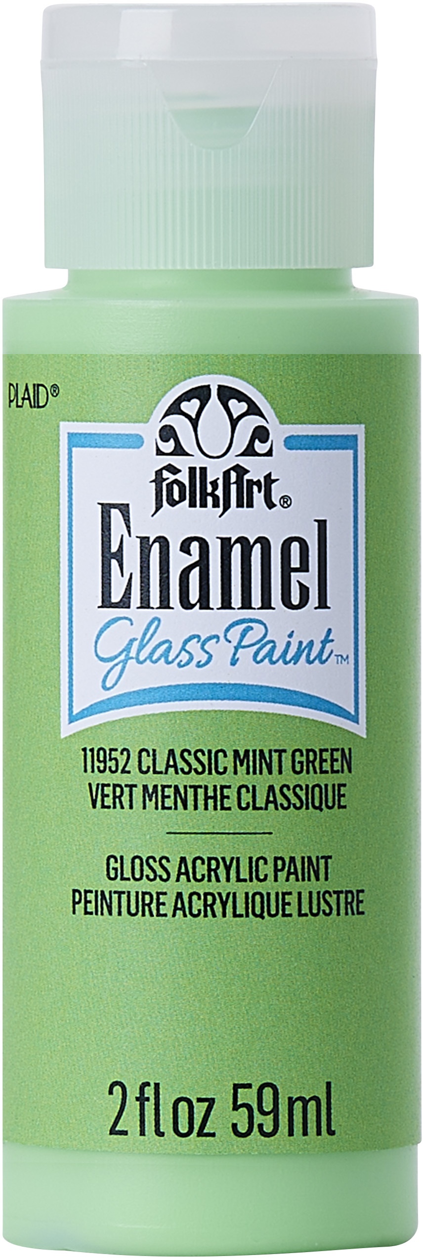 FolkArt Enamel Paint 2oz-Classic Mint Green