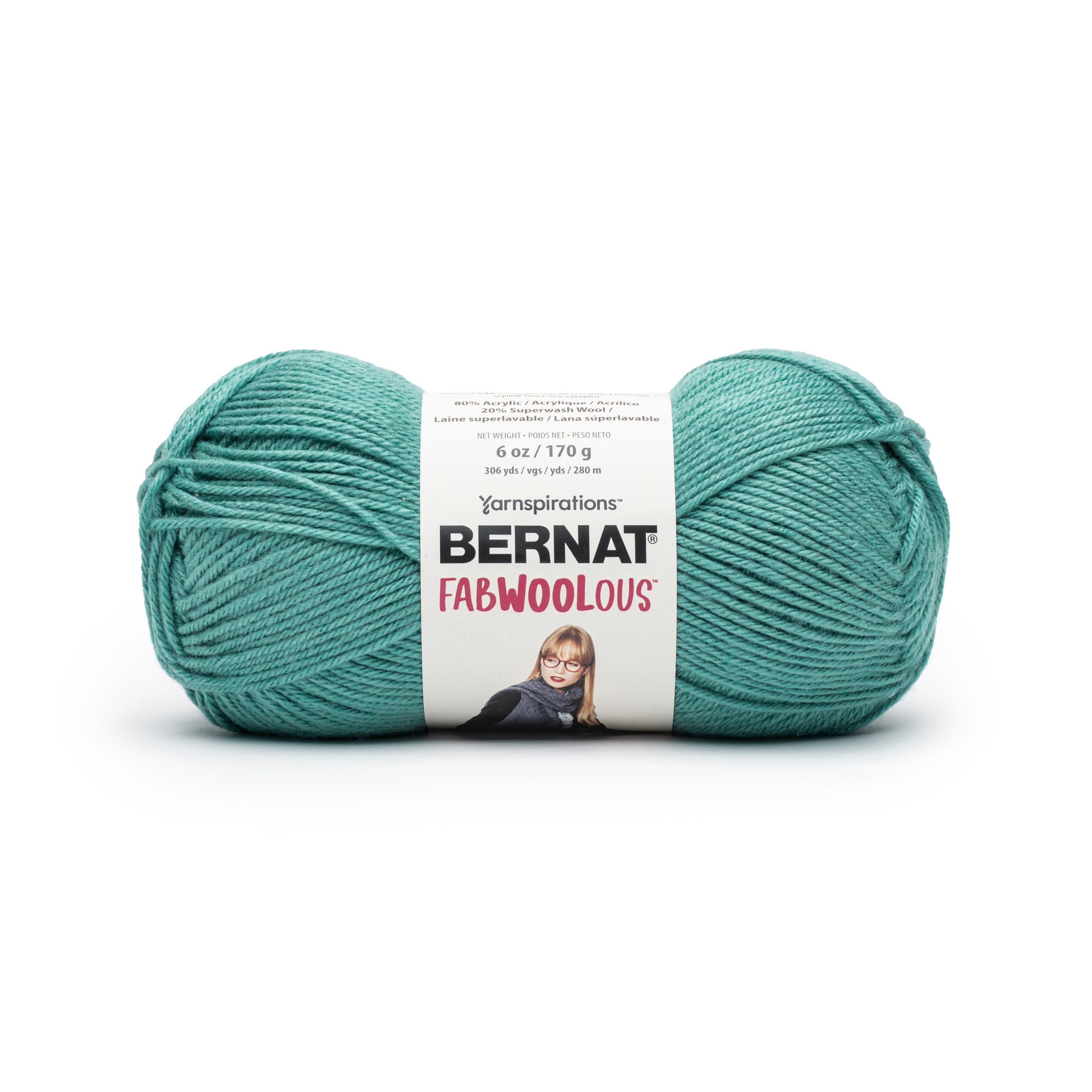 Bernat Fabwoolous Yarn-Teal