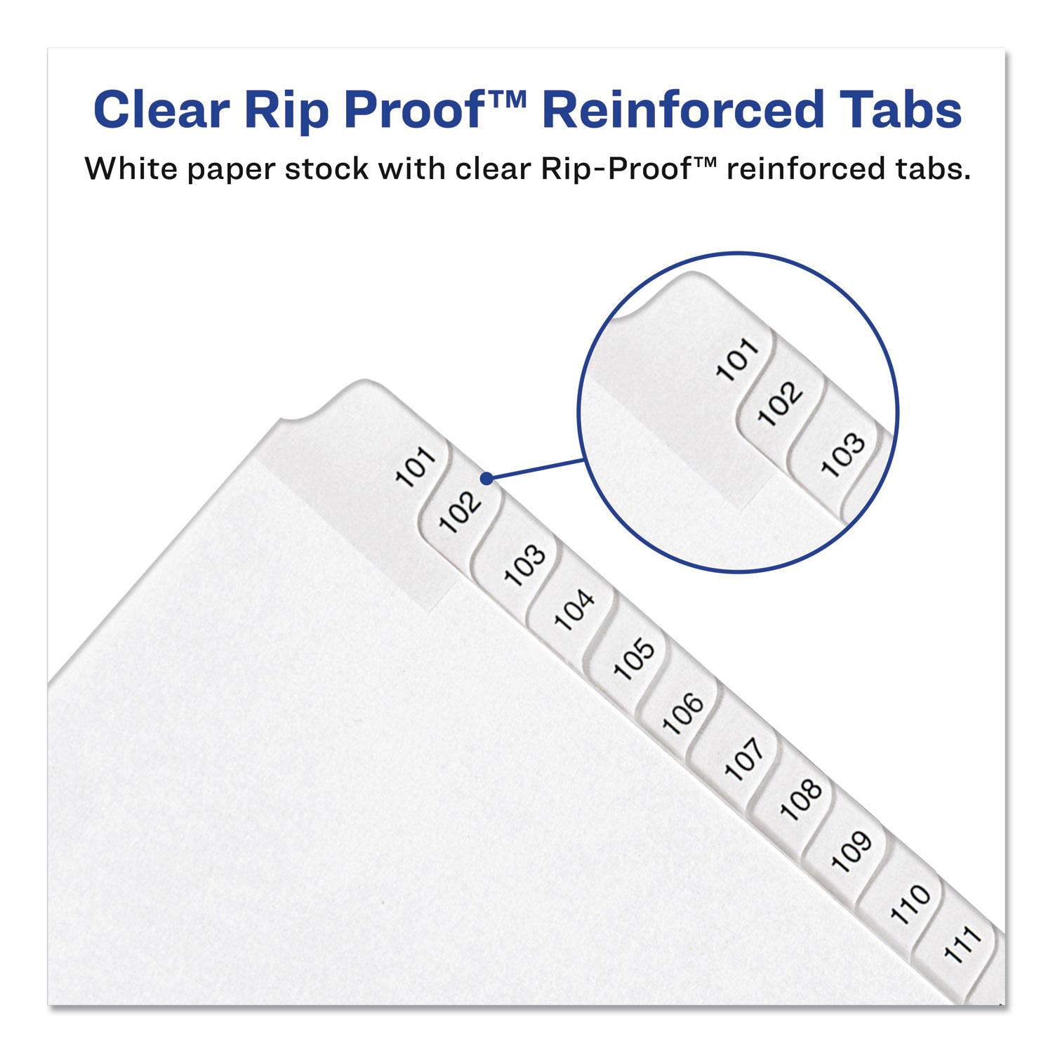 Avery® Allstate-Style Legal Exhibit Side Tab Dividers, 25-Tab, 76-100, Letter, W