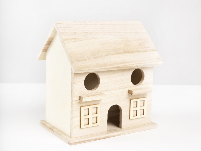 CousinDIY Unfinished Wood Birdhouse 6.5