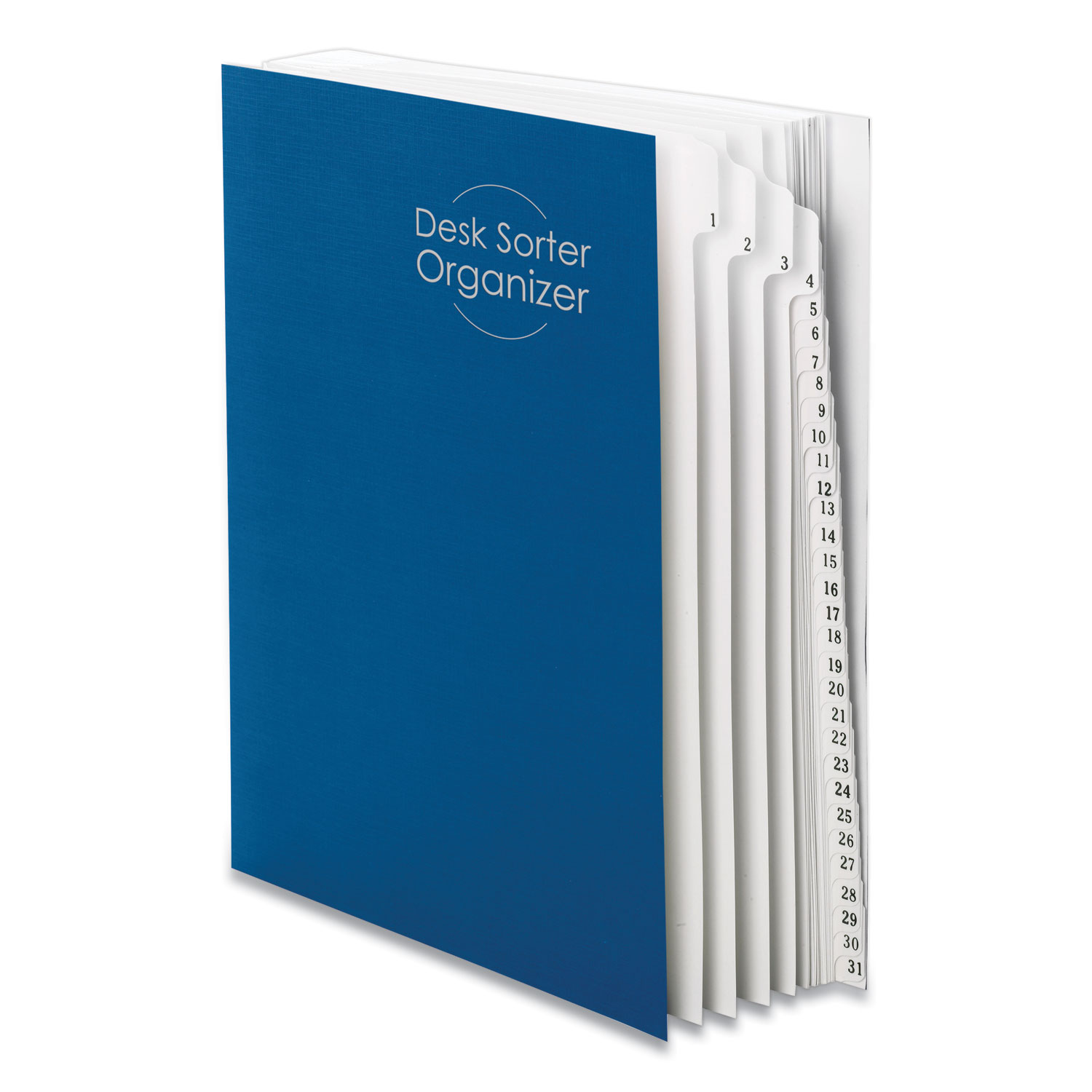 Smead® Expandable Indexed Sorter, Top Tab, Letter Size, Index 1-31, Navy Blue