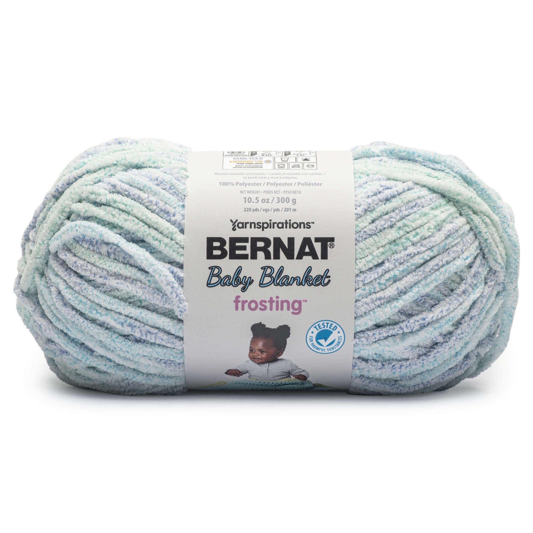 Bernat Baby Blanket Frosting Yarn-Seaside