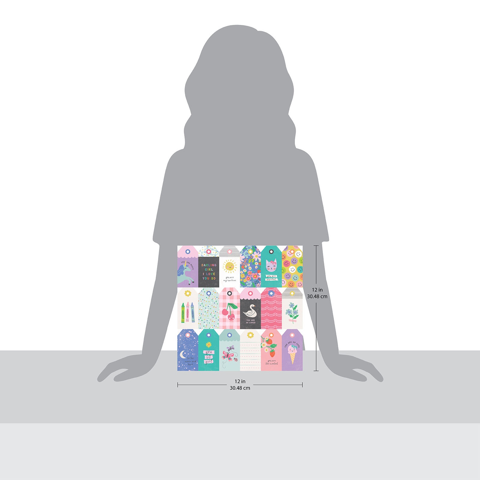 Pebbles Patterned Double-Sided Cardstock 12