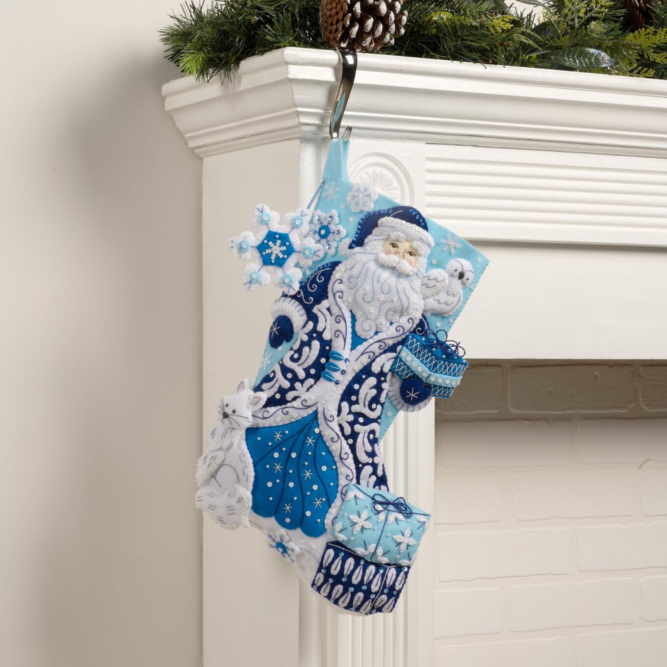 Bucilla Felt Stocking Applique Kit 18