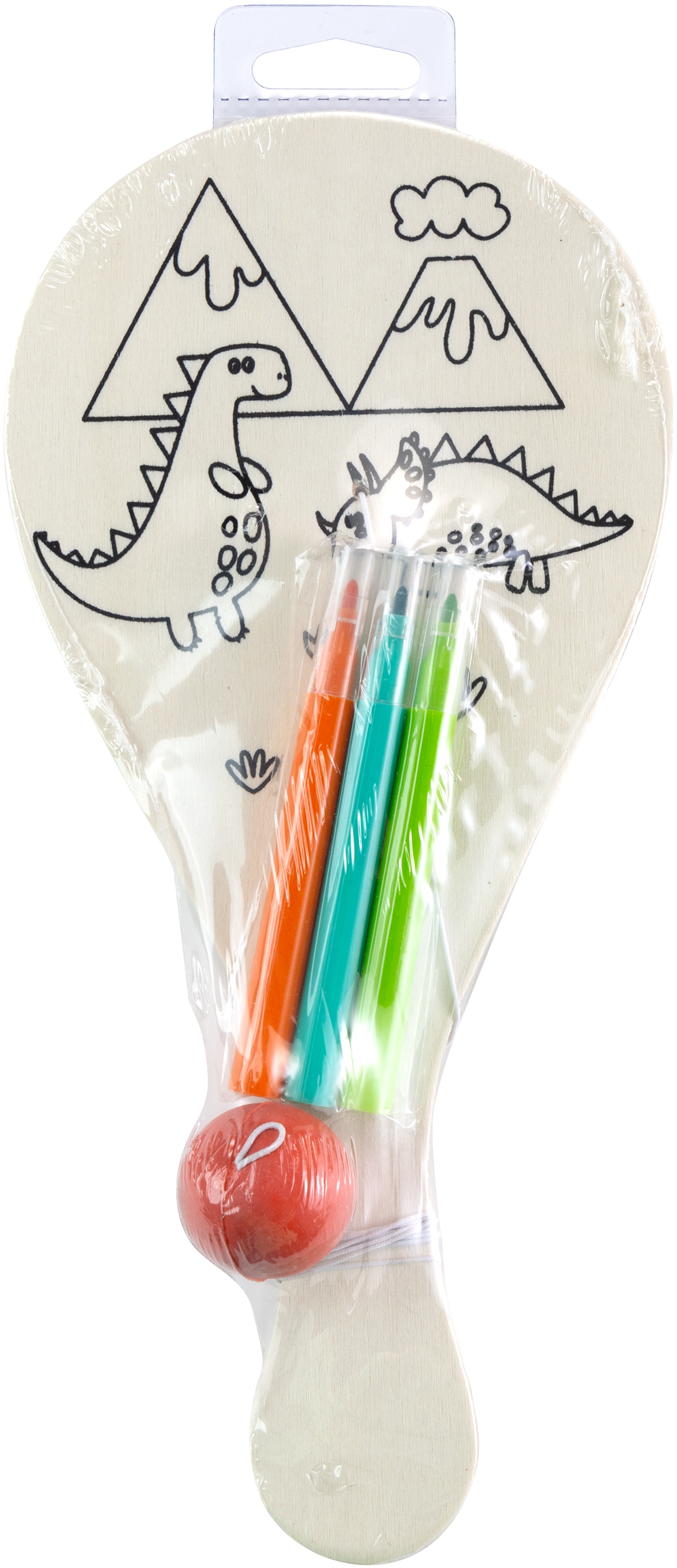 CousinDIY Wood Paddle Paint Kit-Dino