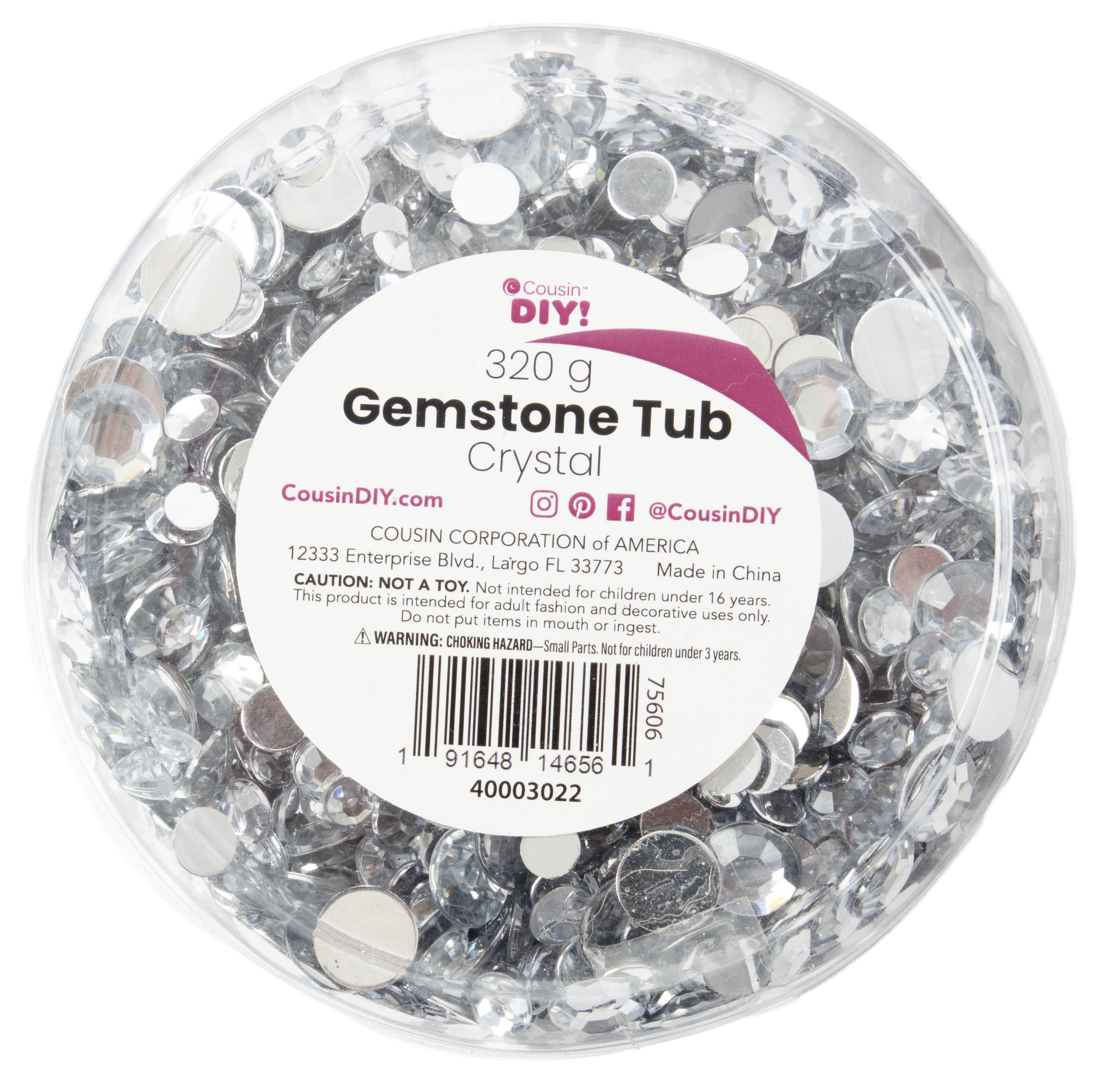 CousinDIY Gemstone Tub-Crystal