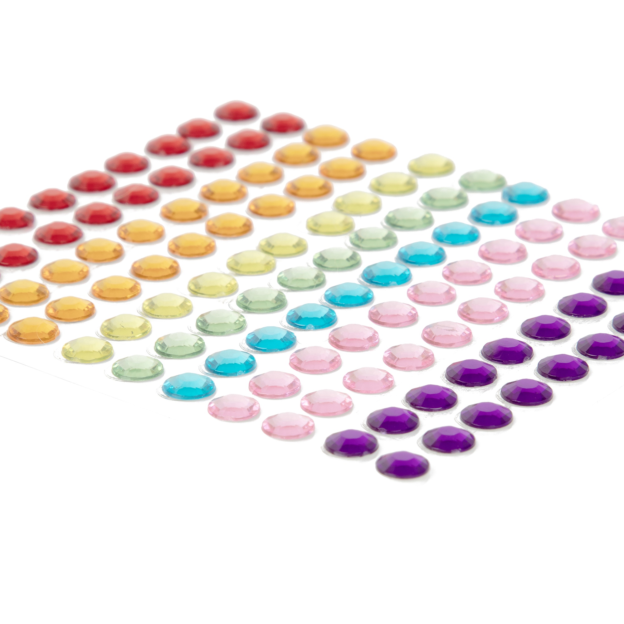 CousinDIY Acrylic Adhesive Gems 6mm-Rainbow