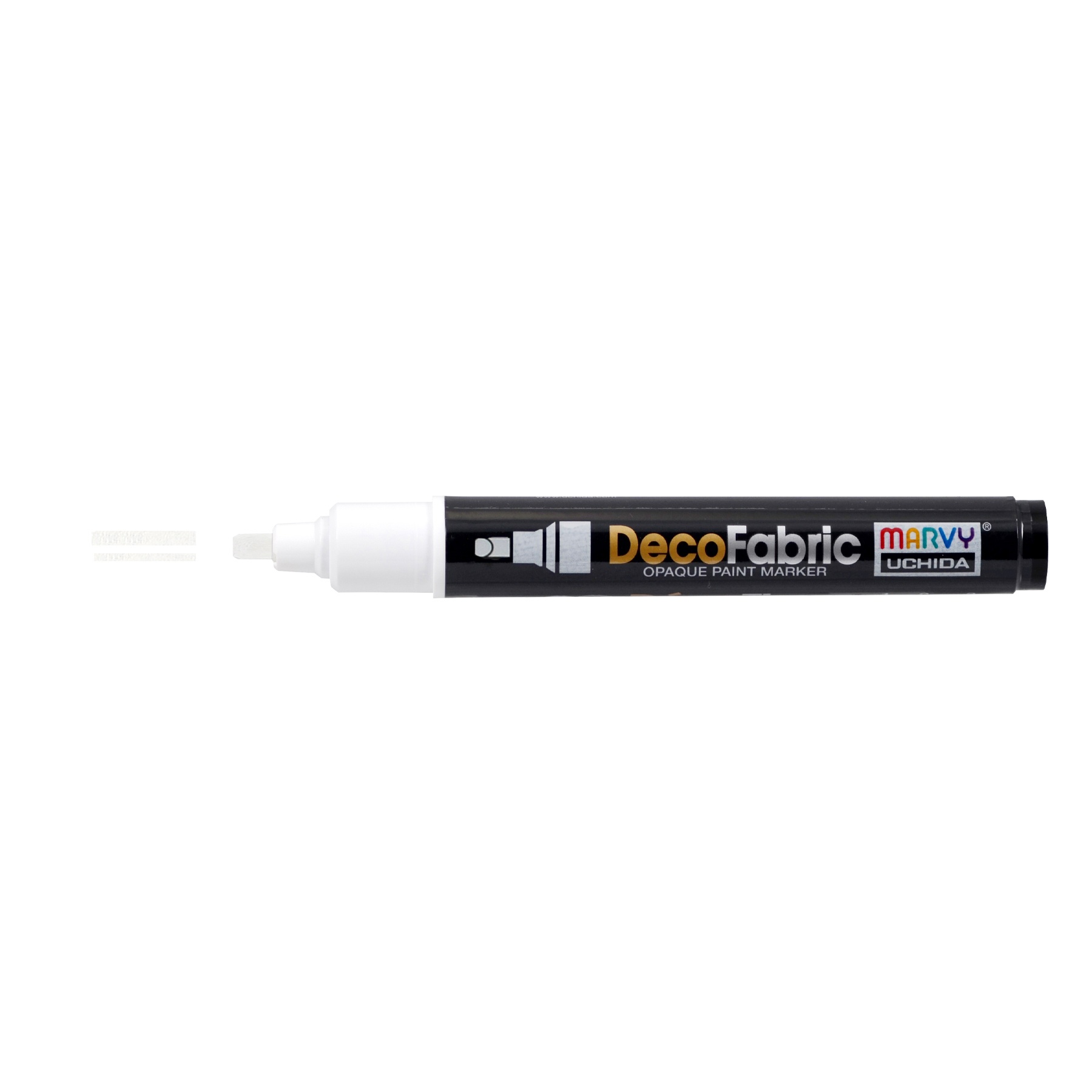 Uchida DecoFabric Opaque Paint Marker Chisel Tip-White
