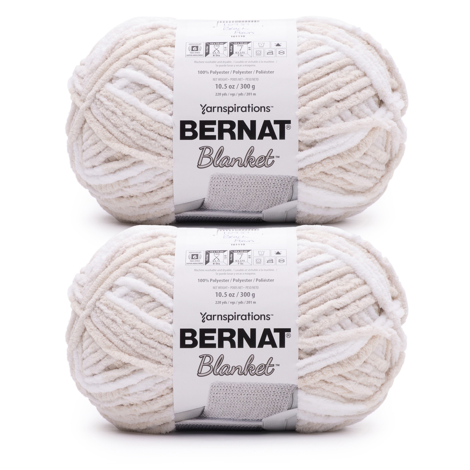 Bernat Blanket Big Ball Yarn-Beach Foam