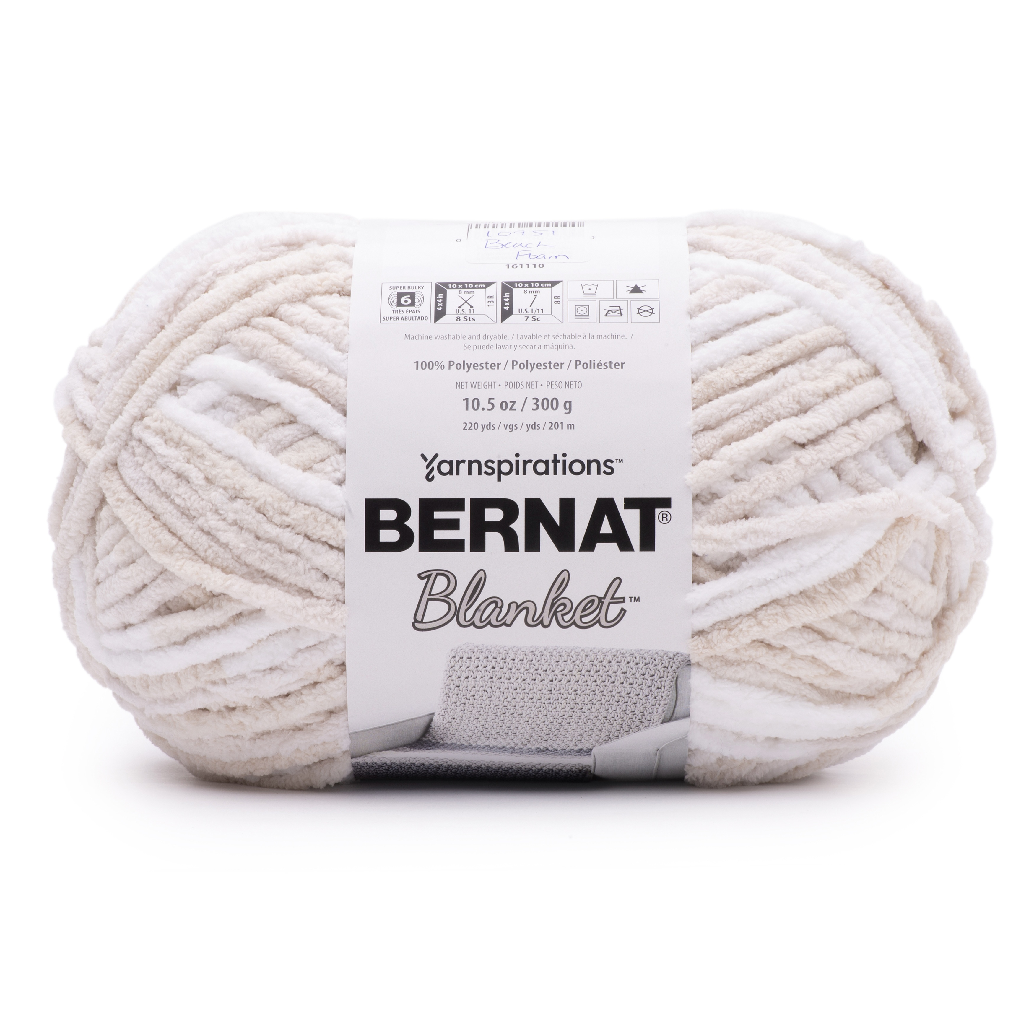 Bernat Blanket Big Ball Yarn-Beach Foam