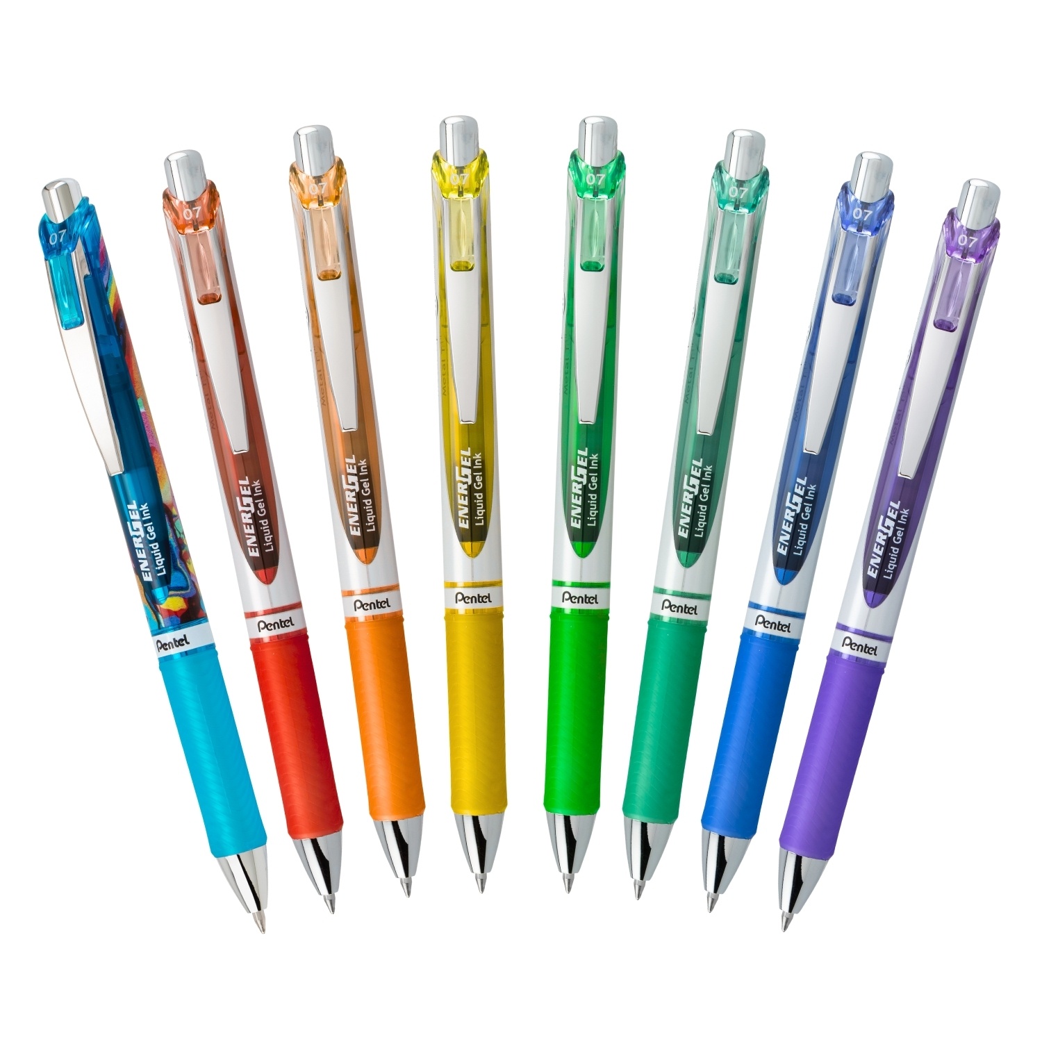 Pentel EnerGel RTX Retractable Liquid Gel Pens 0.7mm 8/Pkg-Happiness Expressions