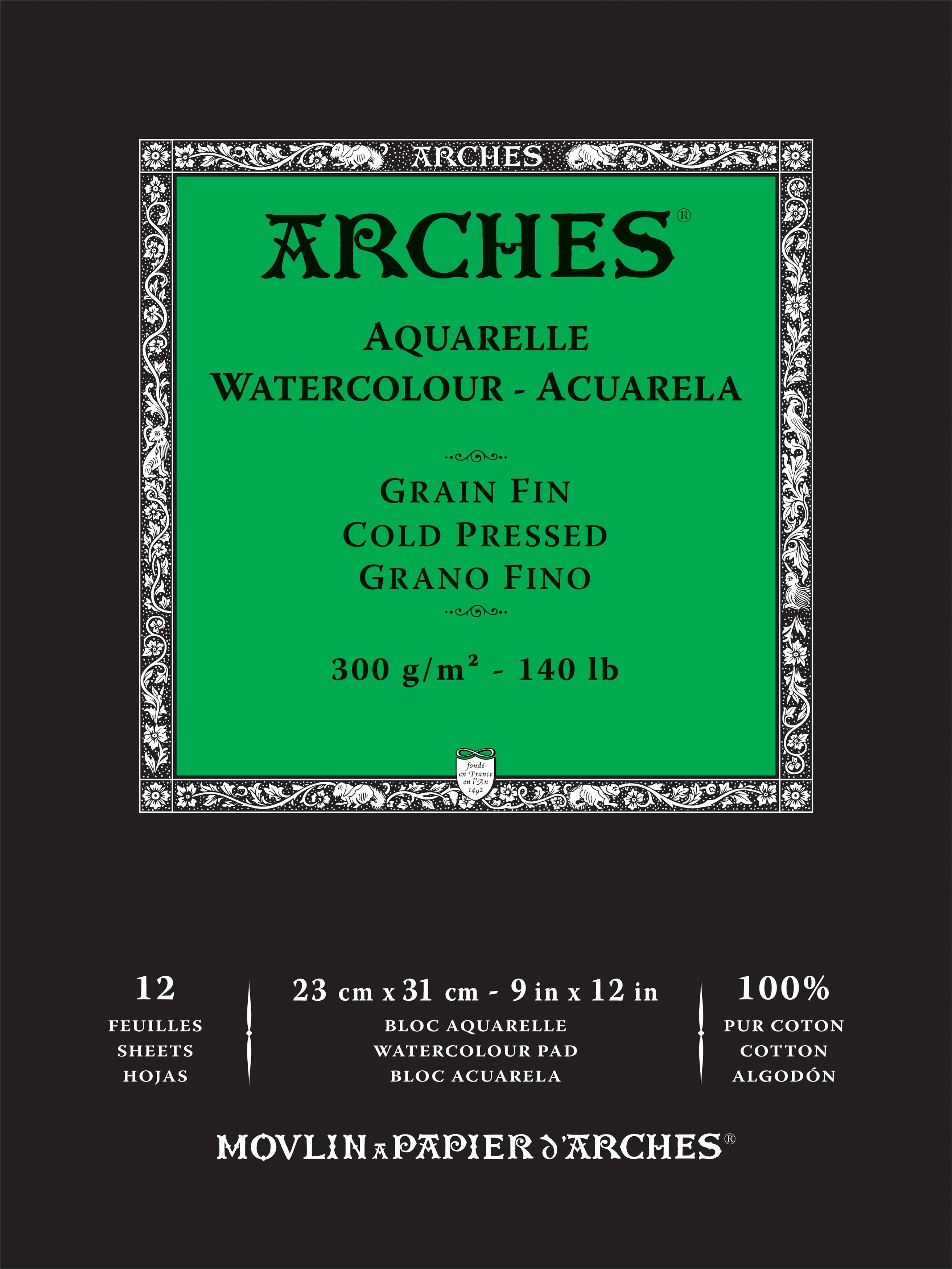 Arches Aquarelle Cold Pressed Watercolor Pad 9