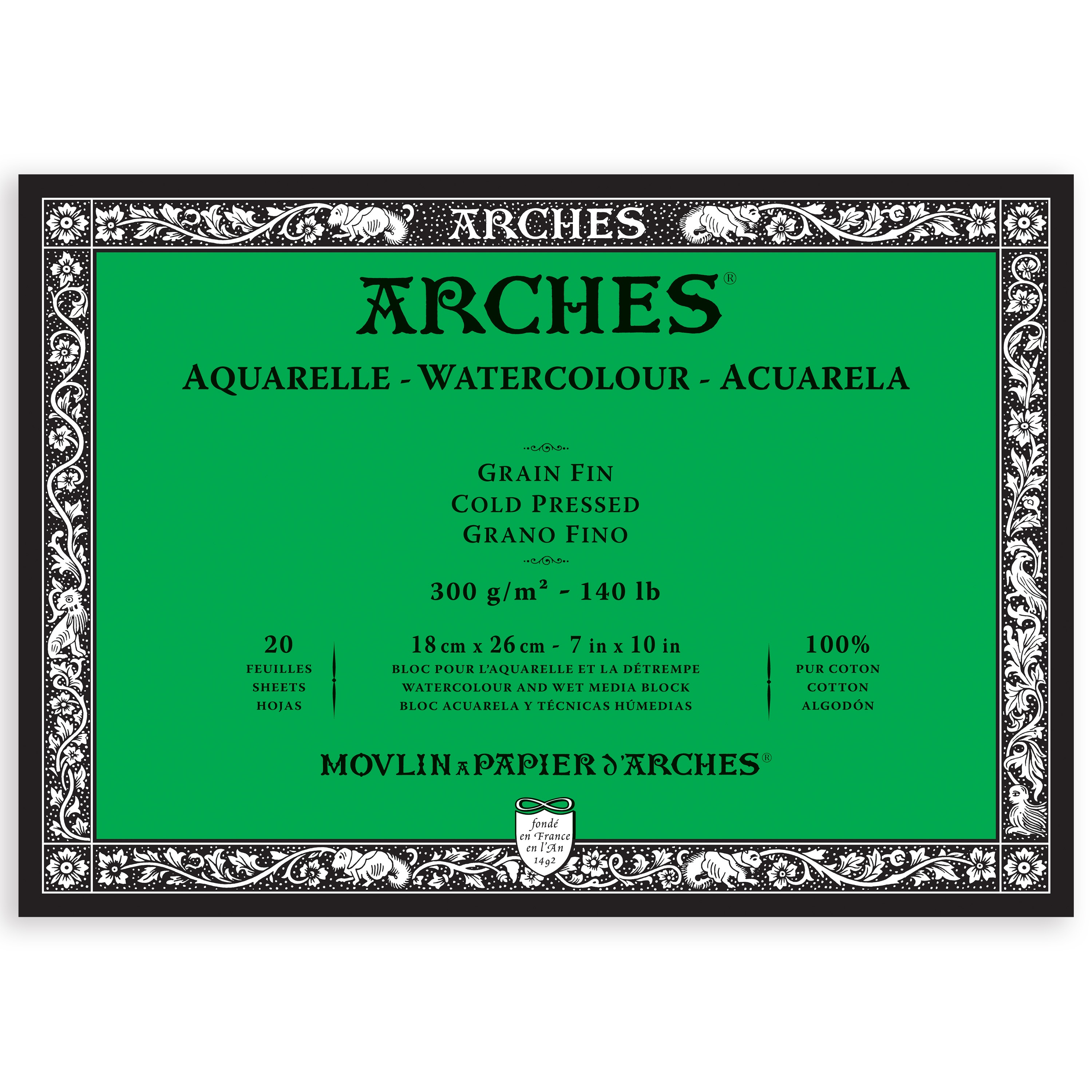 Arches Aquarelle Cold Pressed Watercolor Block 7