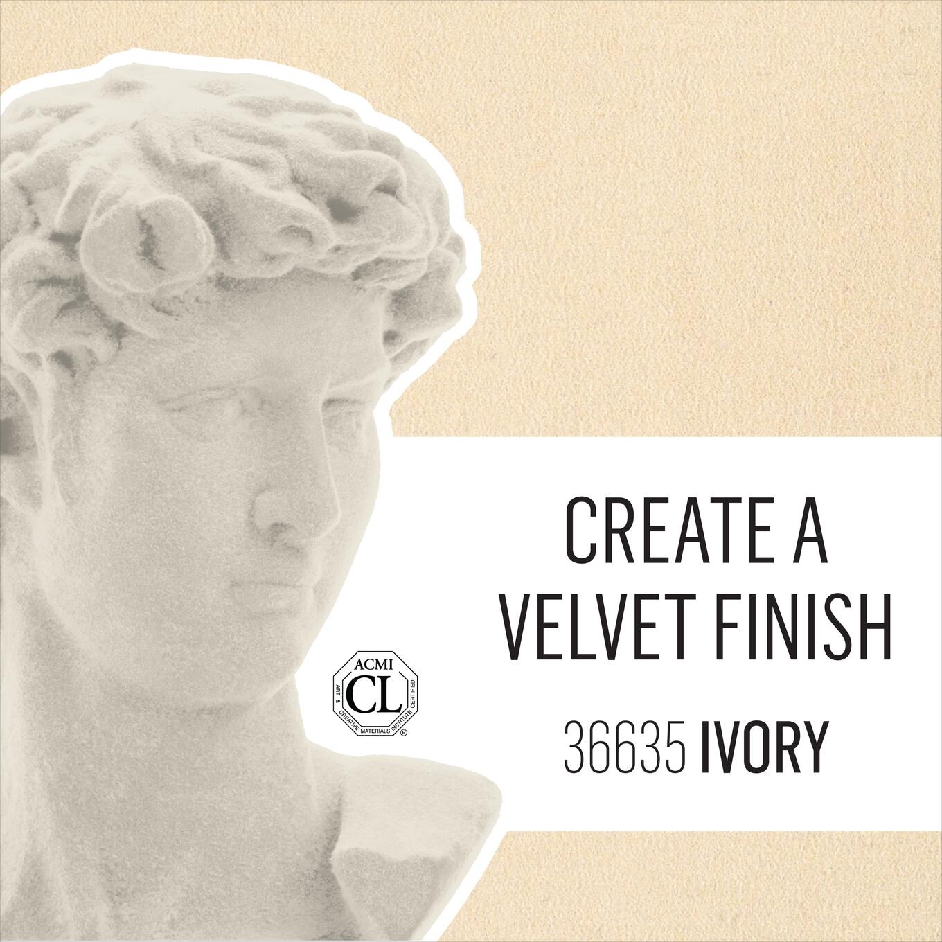 FolkArt Velvet Crush Flocking Kit-Ivory