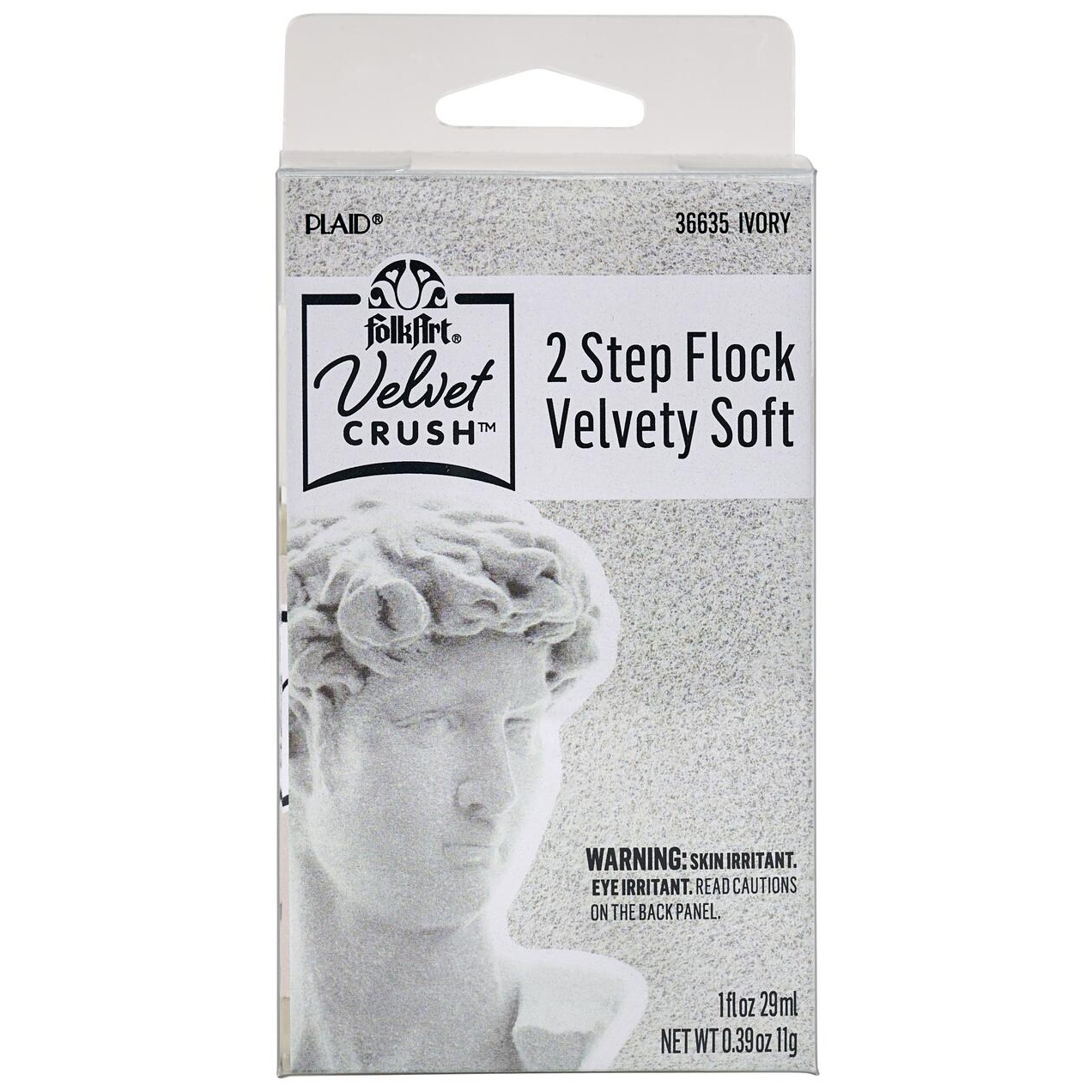 FolkArt Velvet Crush Flocking Kit-Ivory