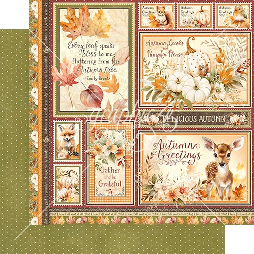 Autumn Greetings Double-Sided Cardstock 12