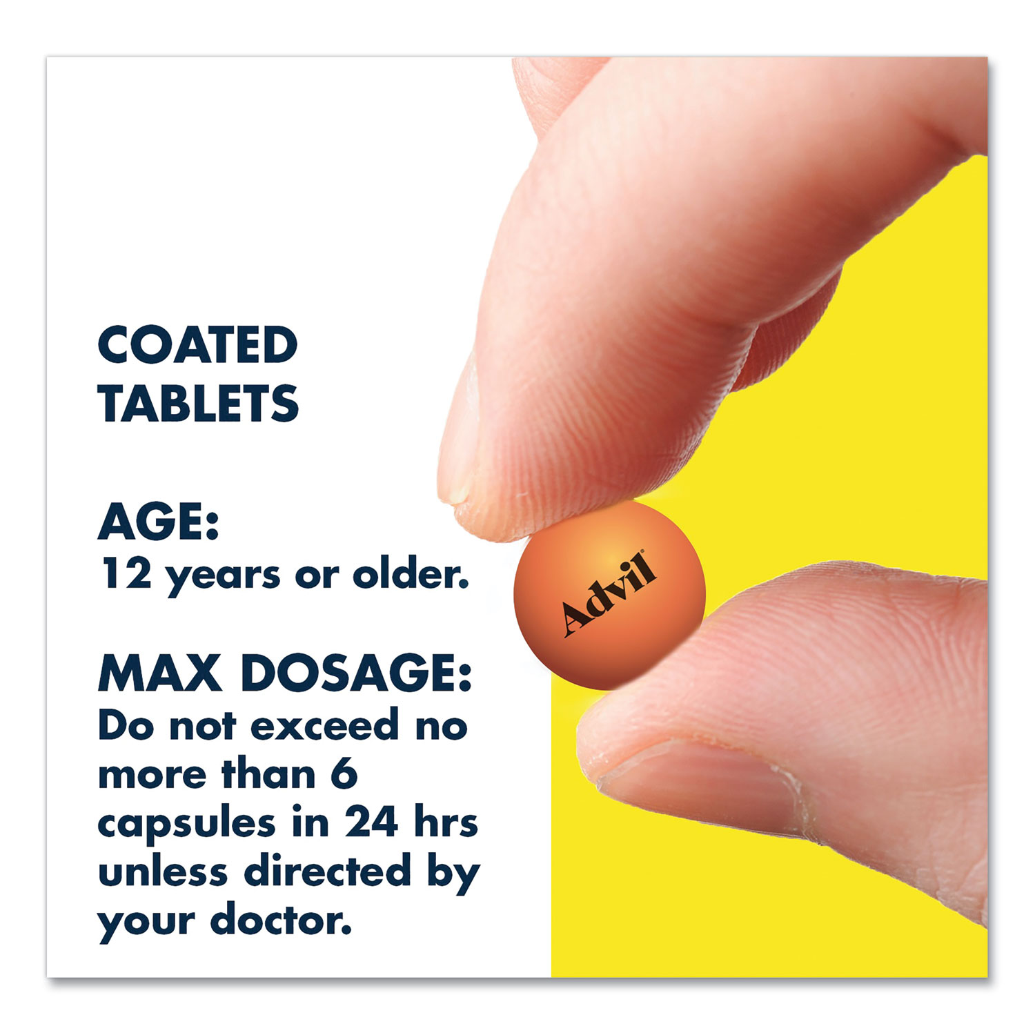 Advil® Ibuprofen Ibuprofen Pain Reliever Tablets, 100/Box