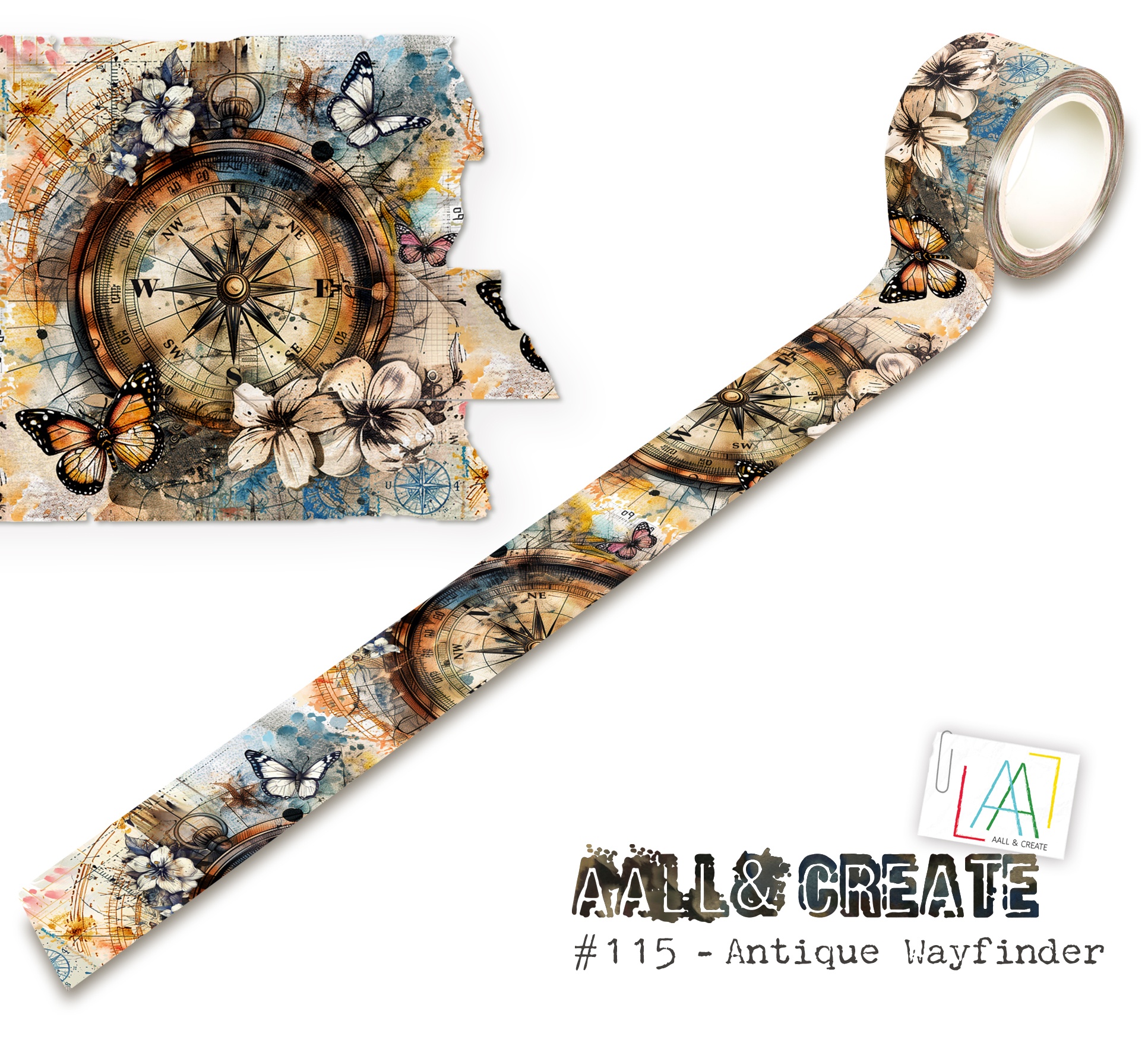 AALL And Create Washi Tape-Antique Wayfinder