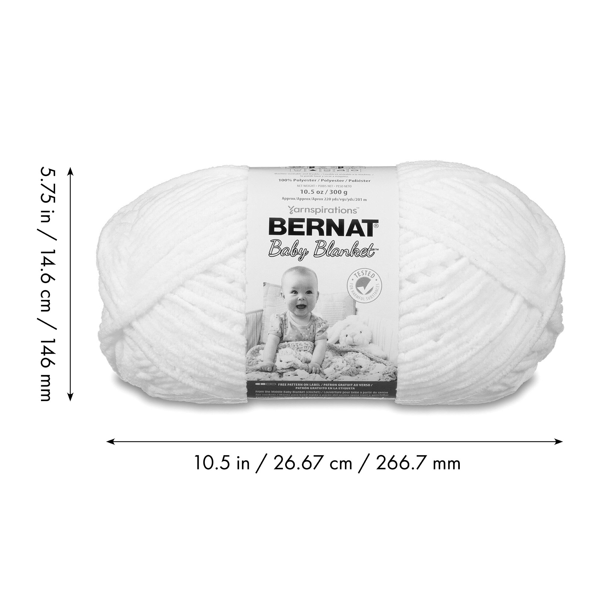Bernat Baby Blanket Big Ball Yarn 1 Pack-Easter Egg
