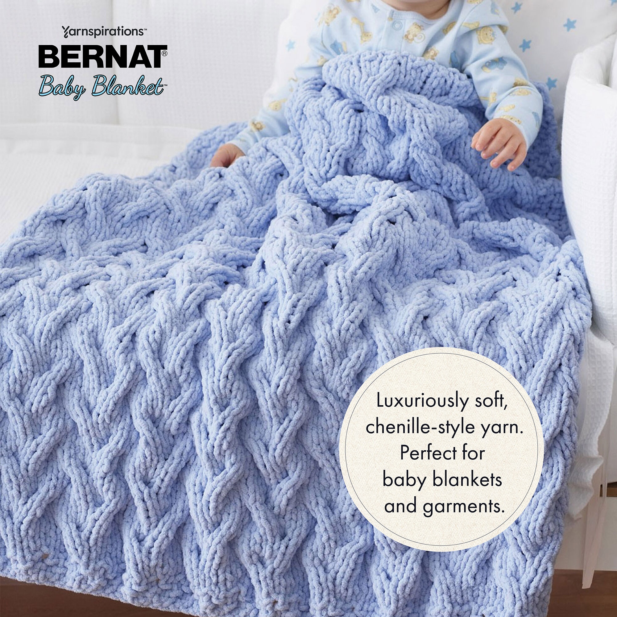 Bernat Baby Blanket Big Ball Yarn 1 Pack-Easter Egg