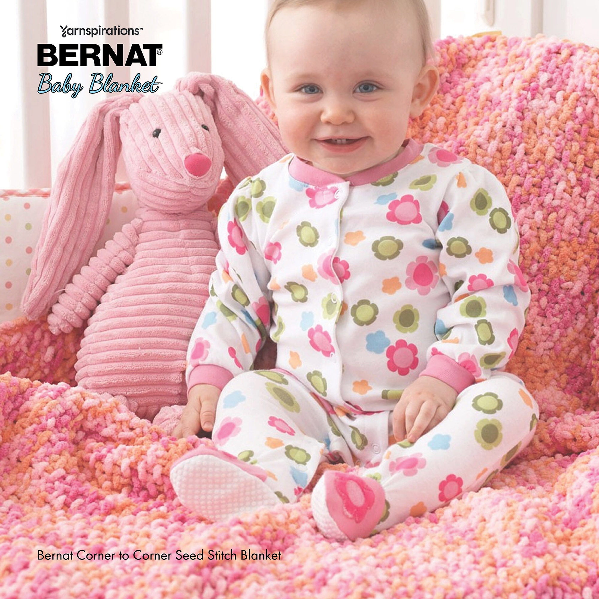 Bernat Baby Blanket Big Ball Yarn 1 Pack-Easter Egg