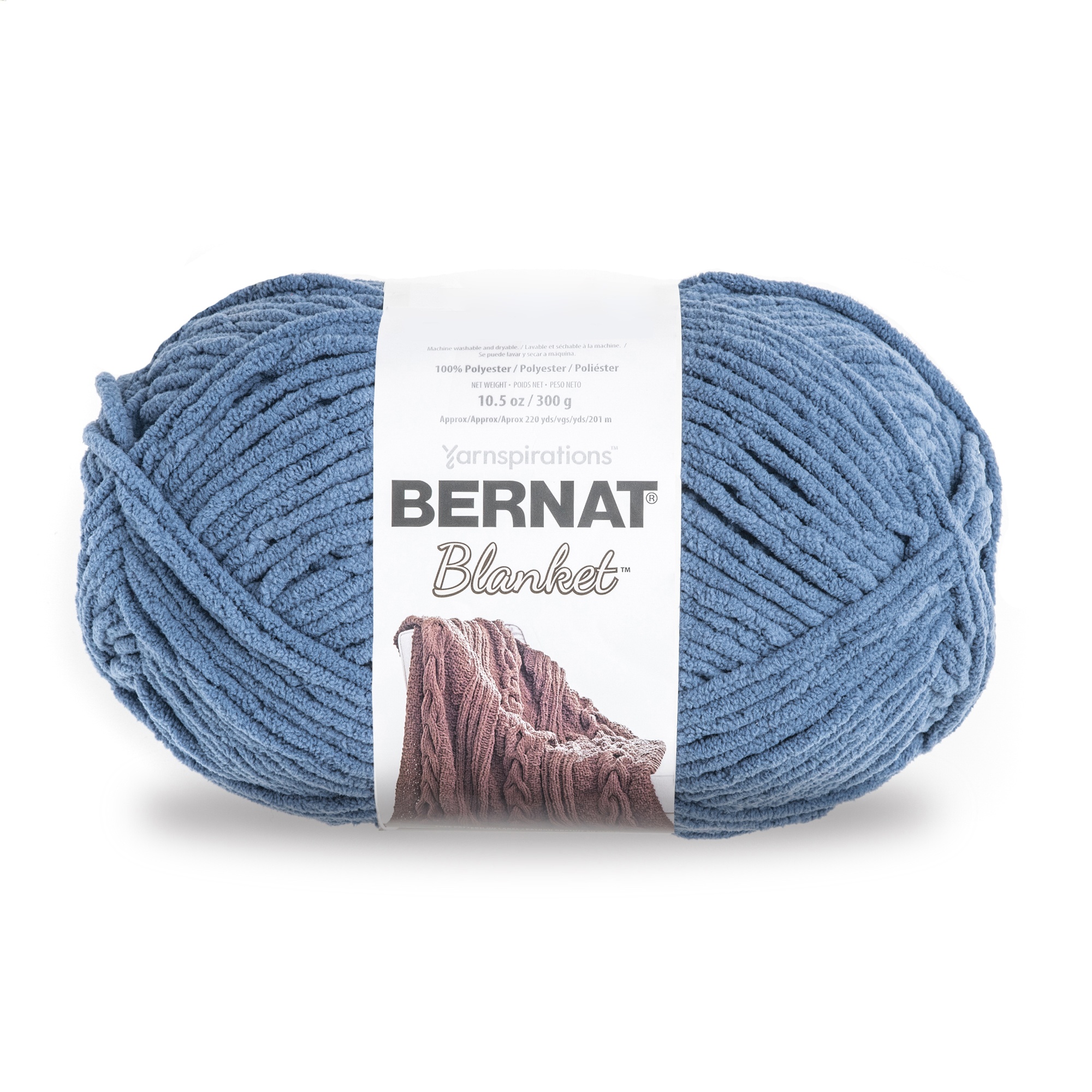 Bernat Blanket Big Ball Yarn 2 Pack-Country Blue