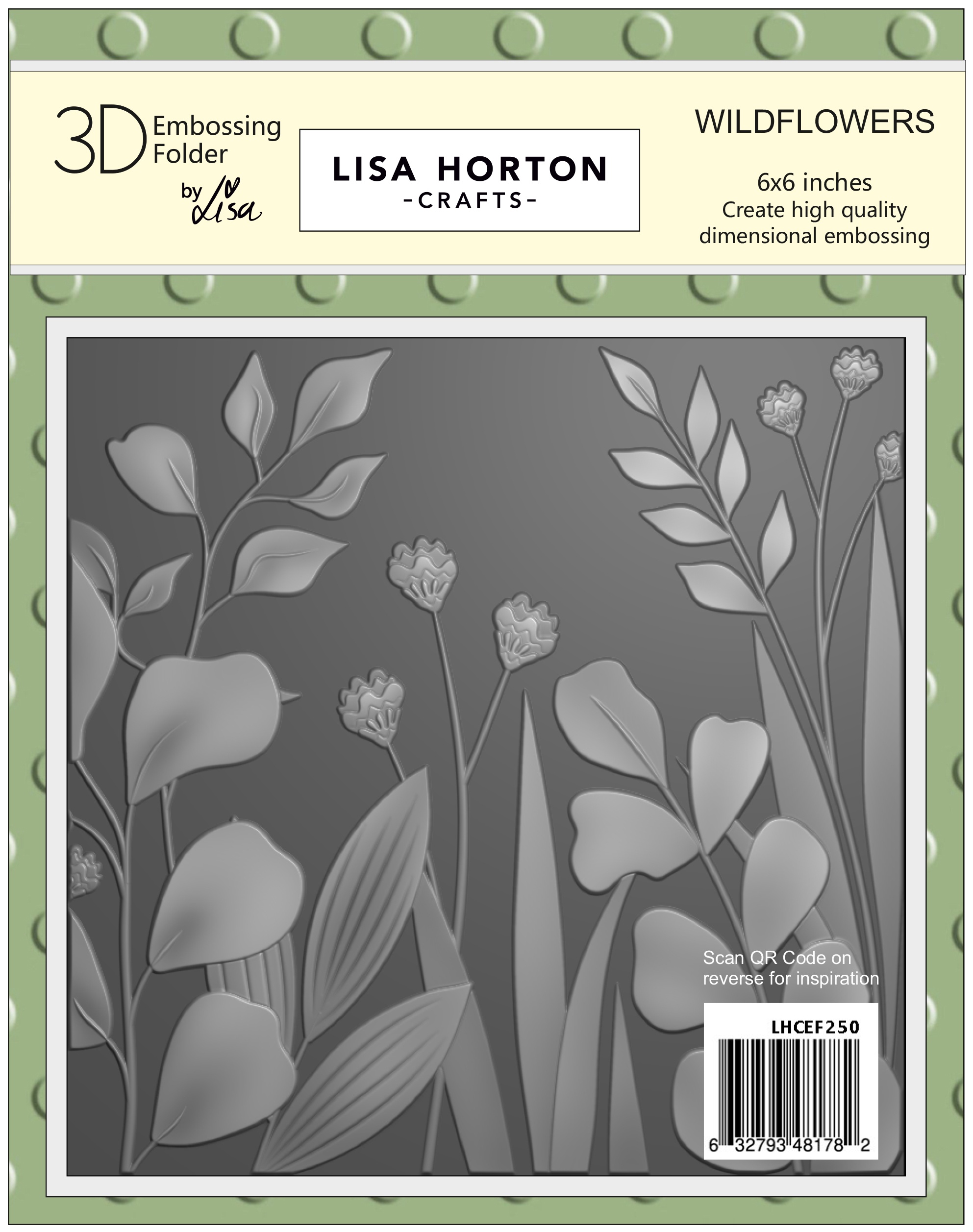 Lisa Horton Crafts  Embossing Folder-Wildflowers