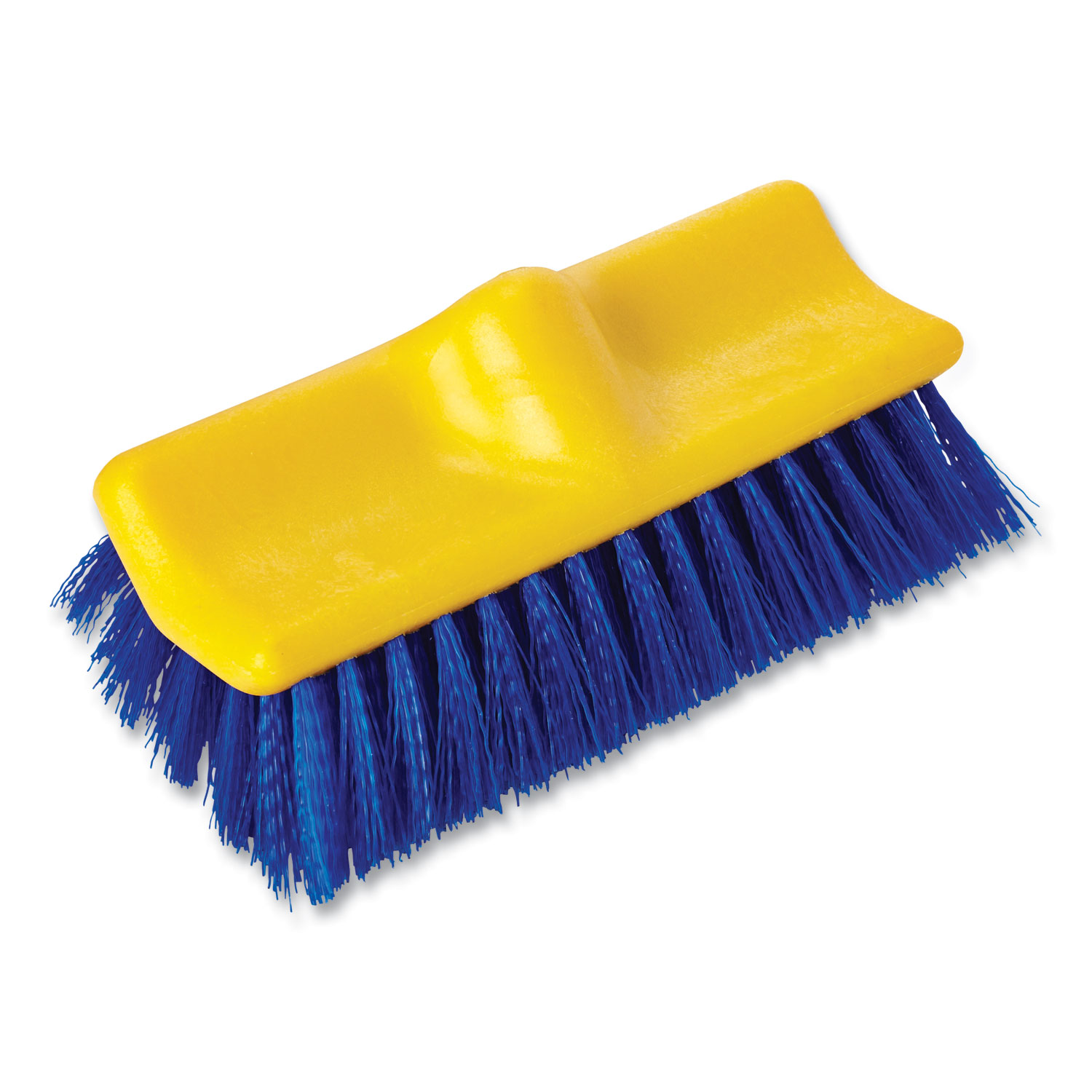 Rubbermaid® Commercial Bi-Level Deck Scrub Brush, Polypropylene Fibers, 10 Plast