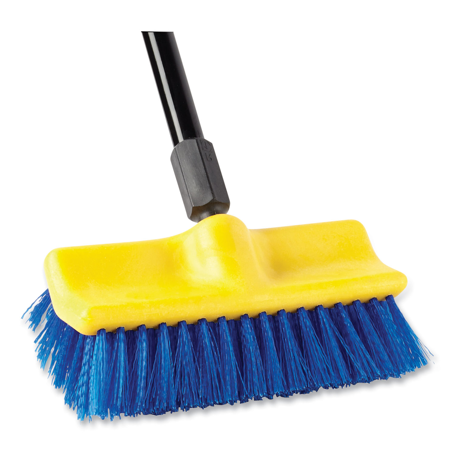 Rubbermaid® Commercial Bi-Level Deck Scrub Brush, Polypropylene Fibers, 10 Plast