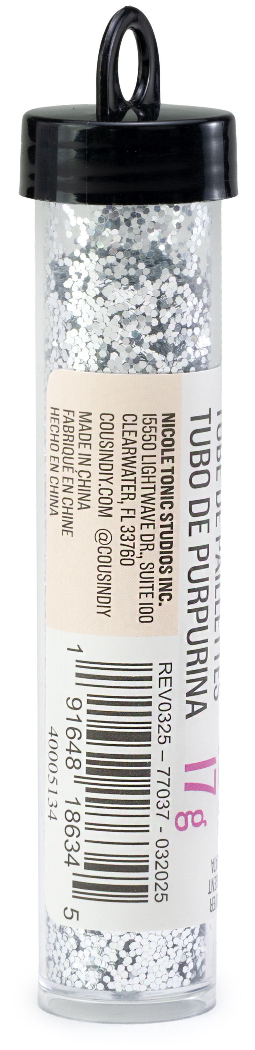 CousinDIY Glitter Tube 0.6oz (17g)-Sterling Silver