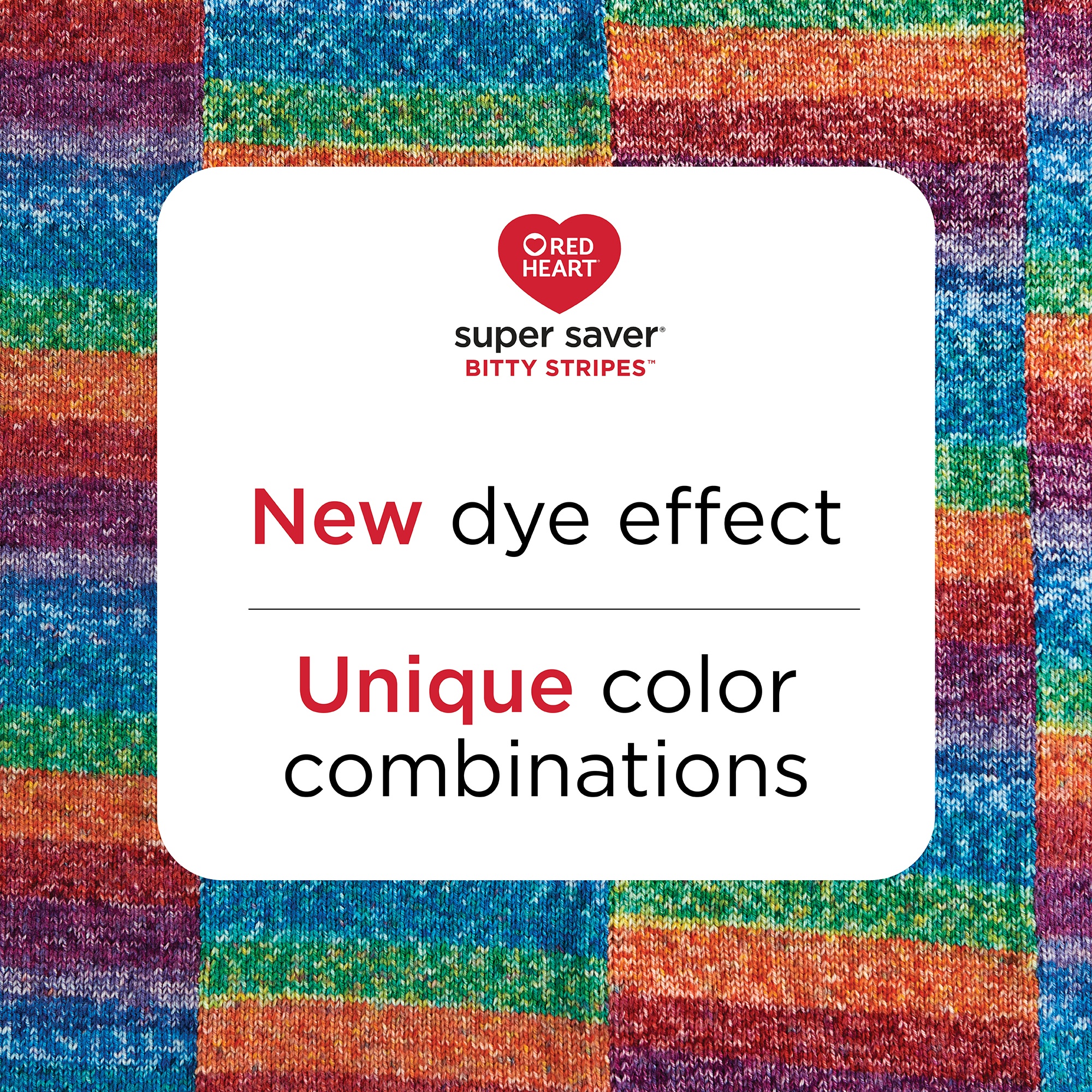 Red Heart Super Saver Bitty Stripes-Grapey