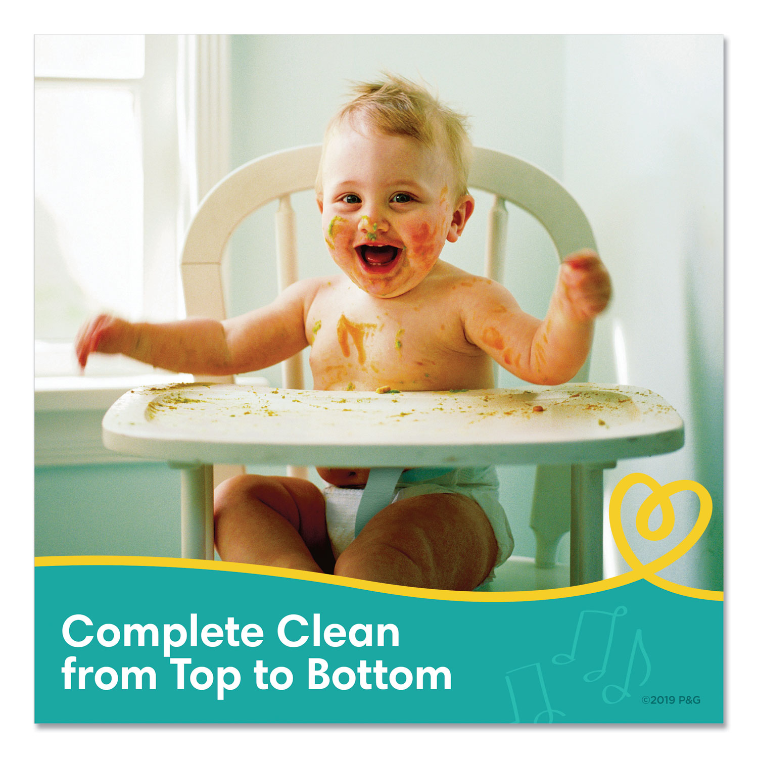 COMPLETE CLEAN BABY WIPES, 1-PLY, BABY FRESH, 72 WIPES/PACK, 8 PACKS/CARTON