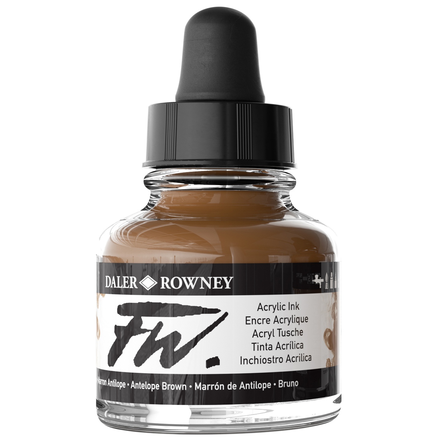 FW Acrylic Artists Ink 1oz-Antelope Brown